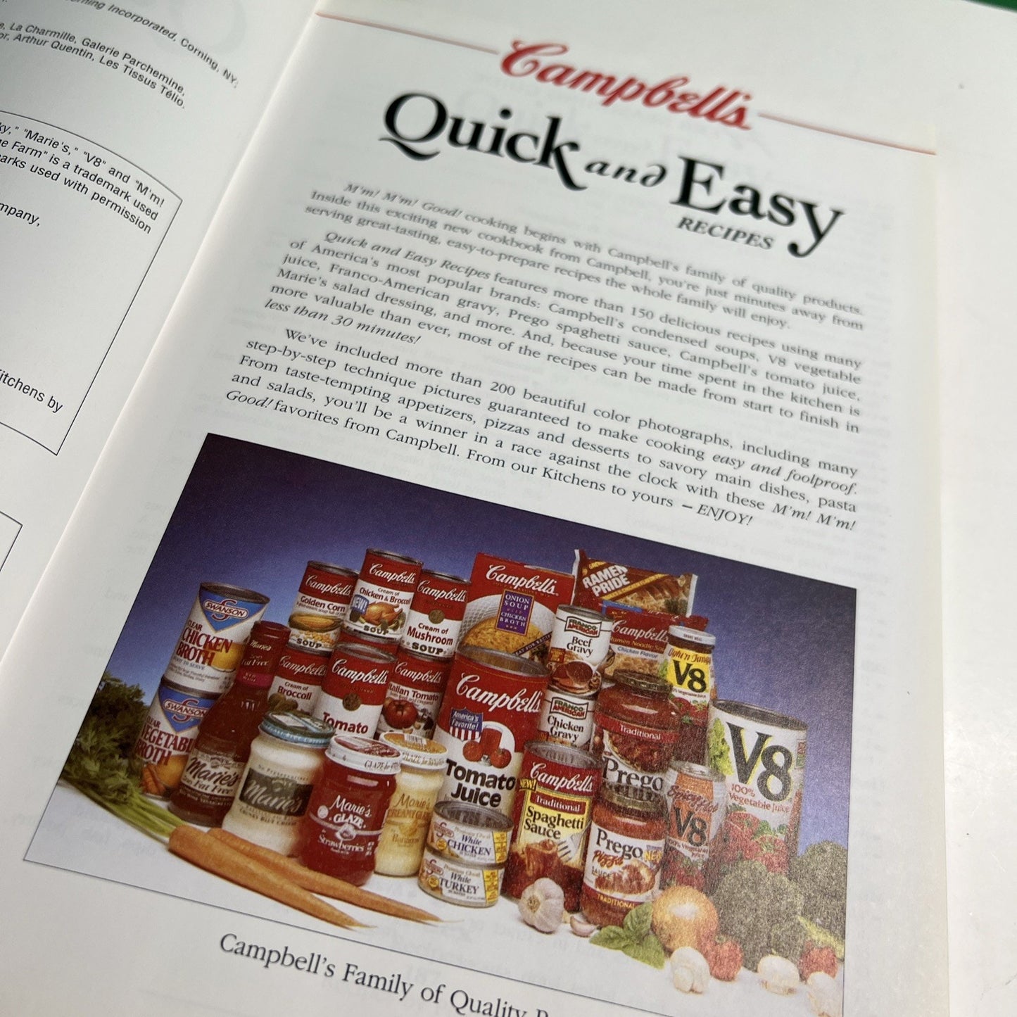 Campbell's Quick and Easy Recipes by Patricia Teberg Soup Cooking Brimar