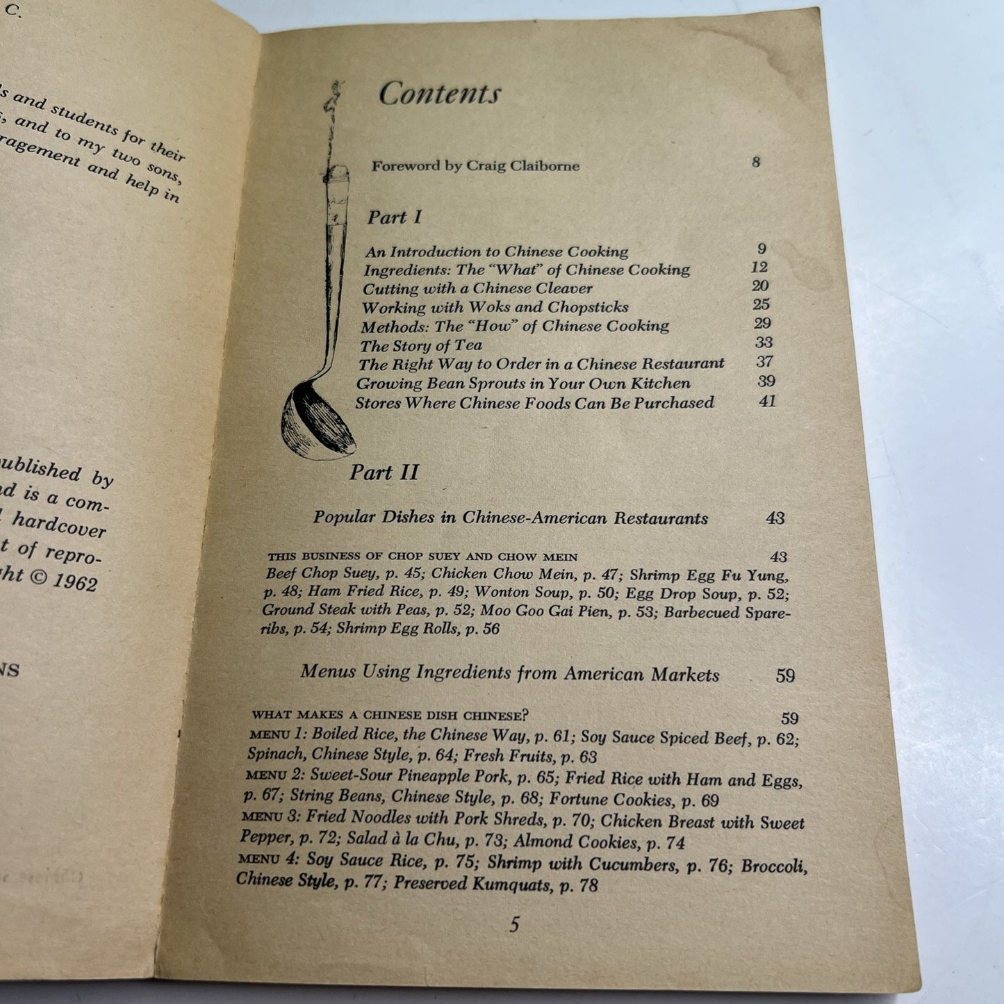 The Pleasures Of Chinese Cooking By Grace Zia Chu PB 1973 Cornerstone Library