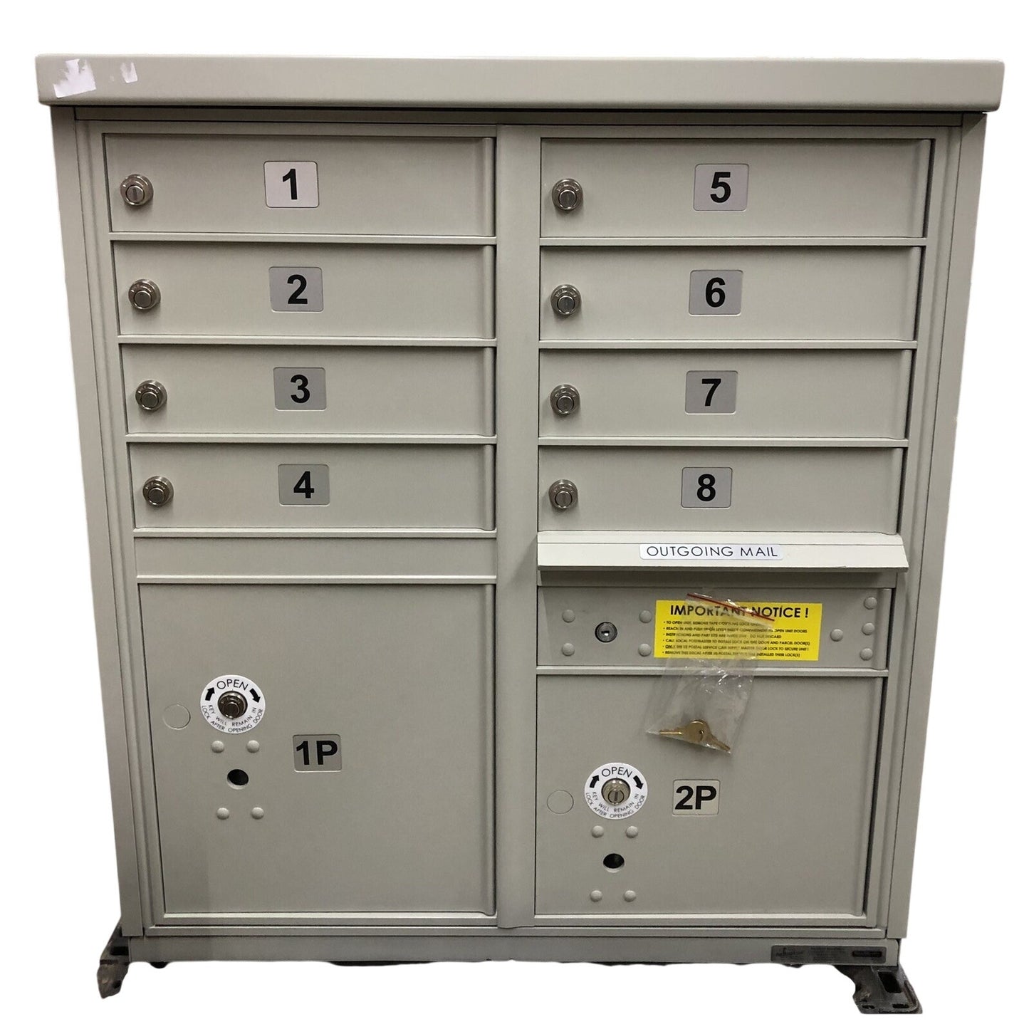 Copied - Salsbury Industries Mailbox 8 Slots Private Access Outgoing With Stand