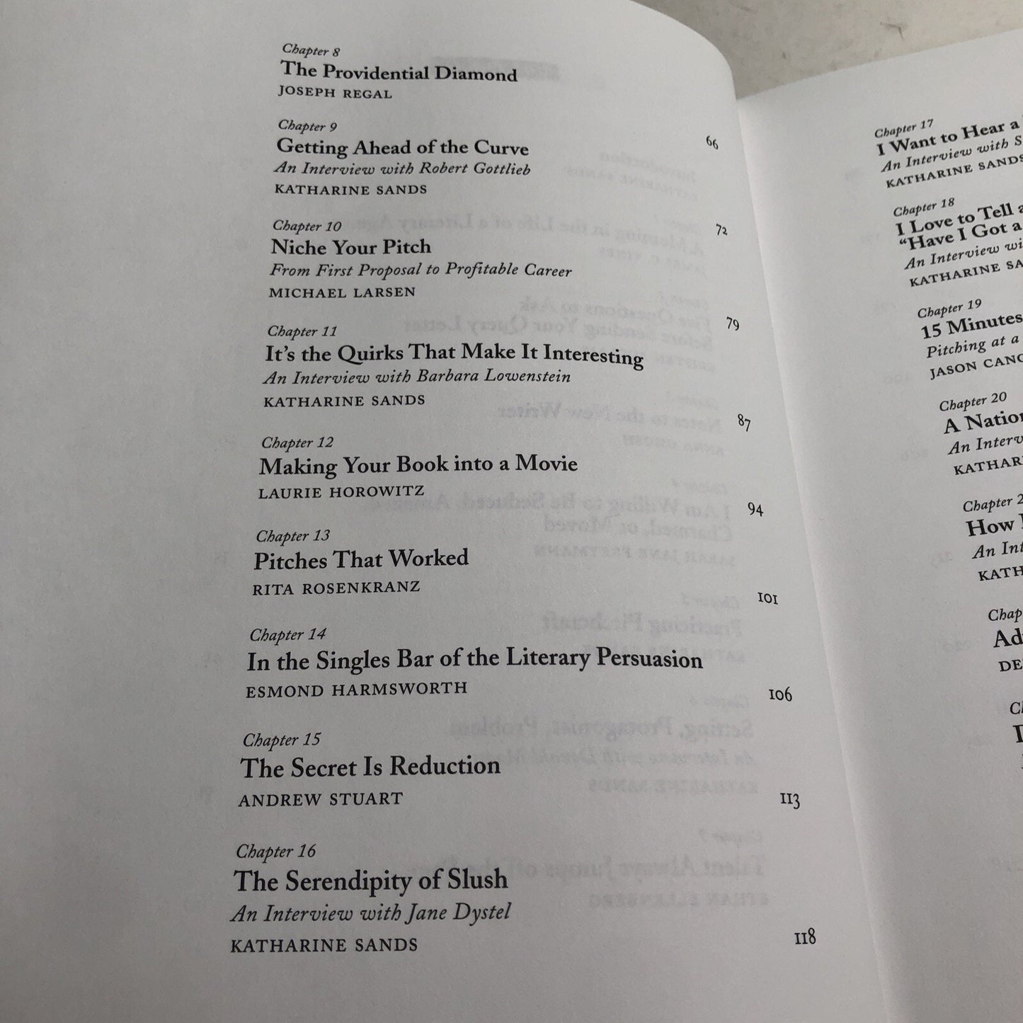 MAKING THE PERFECT PITCH: HOW TO CATCH A LITERARY AGENT'S EYE By Katharine Sands