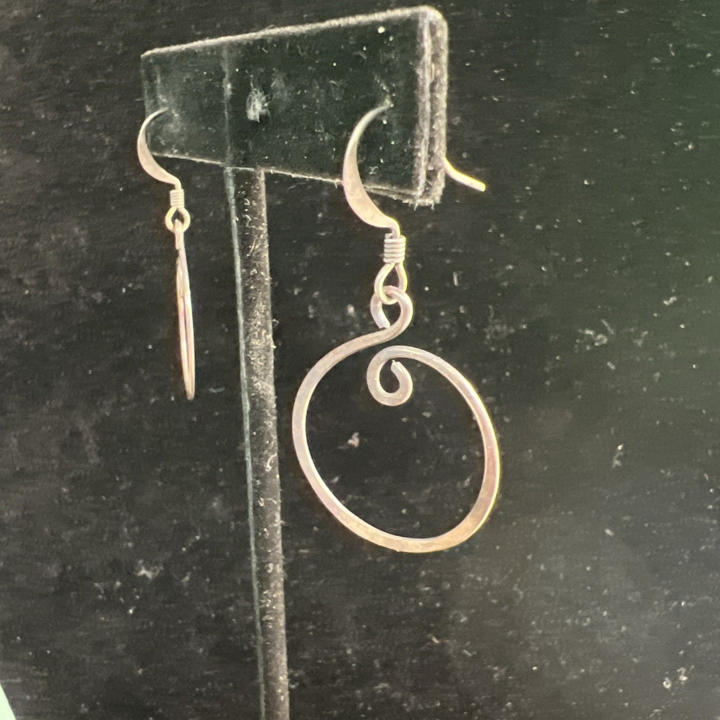Vintage Copper Earrings French Wire Boho Bohemian Style