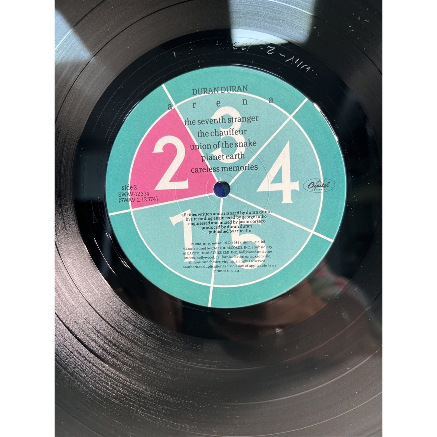 Duran Duran Arena Recorded Around the World 1984 Vinyl LP Record Gatefold