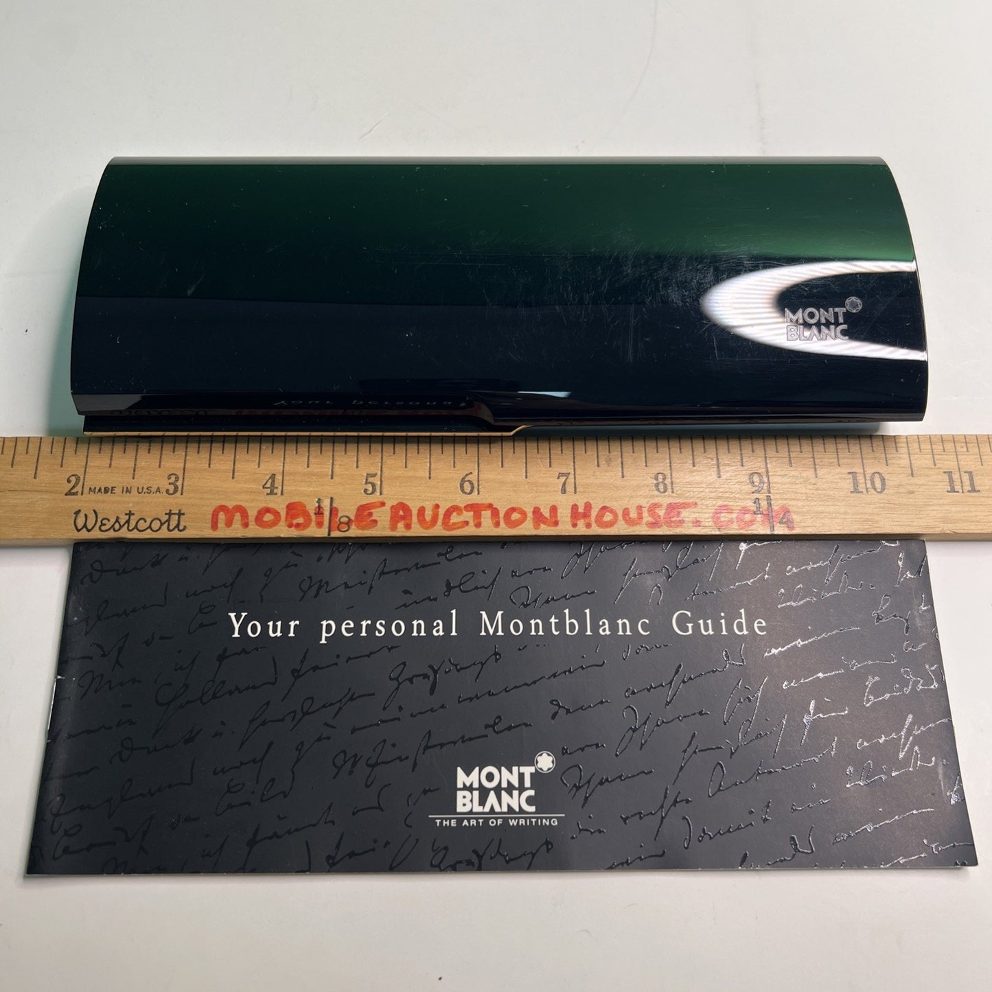 MONT BLANC Black Pen Pencil Case w/ Montblanc Guide *EMPTY* Made In Holland