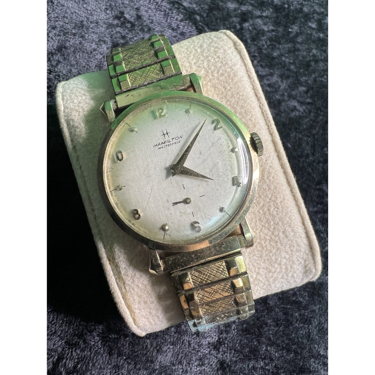 10 KT Gold HAMILTON MASTERPIECE WATCH Award Scott Paper Co For Parts Not Working