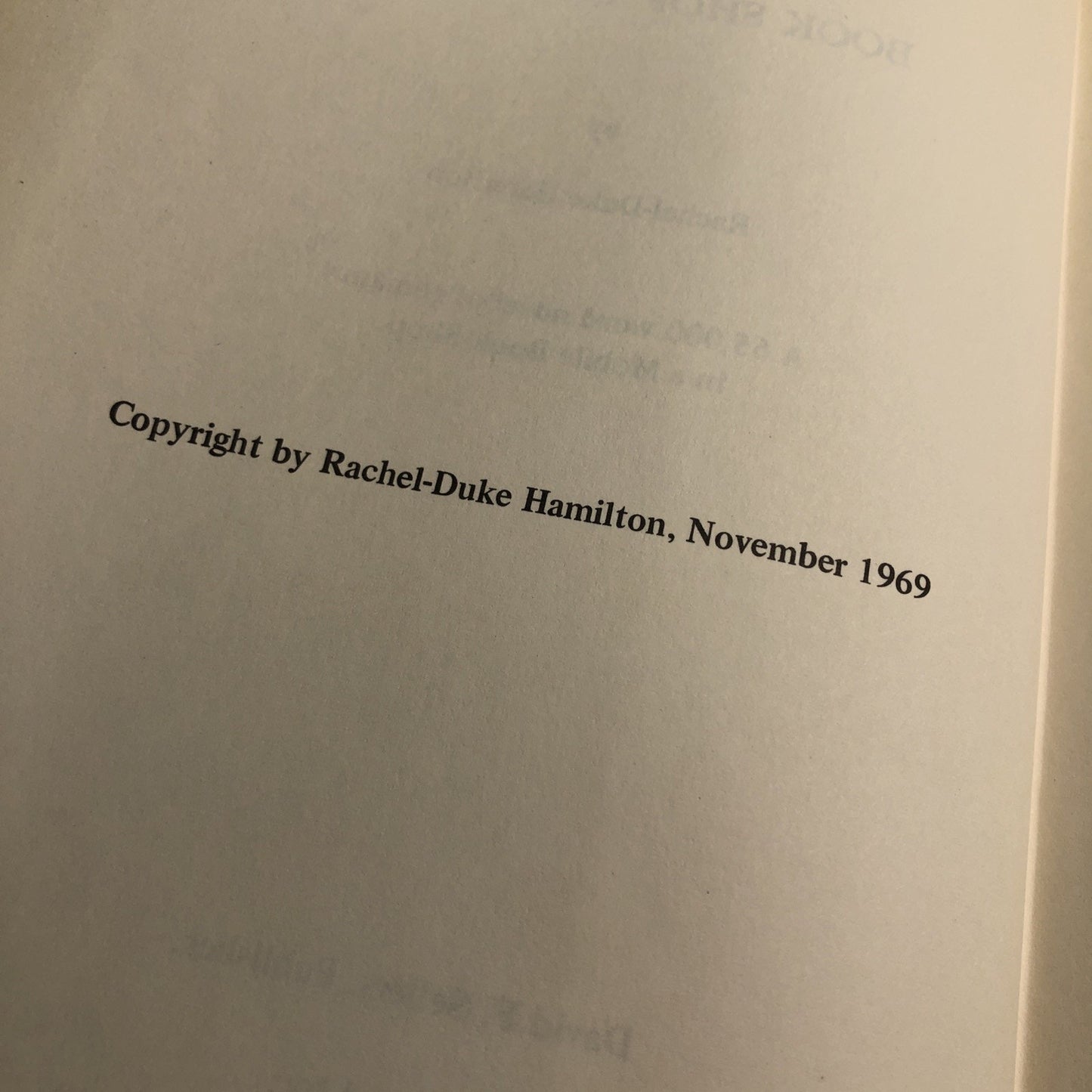 Book Shop Odograph : A 65,000 word novel of romance in a Mobile Book Shop (1969)