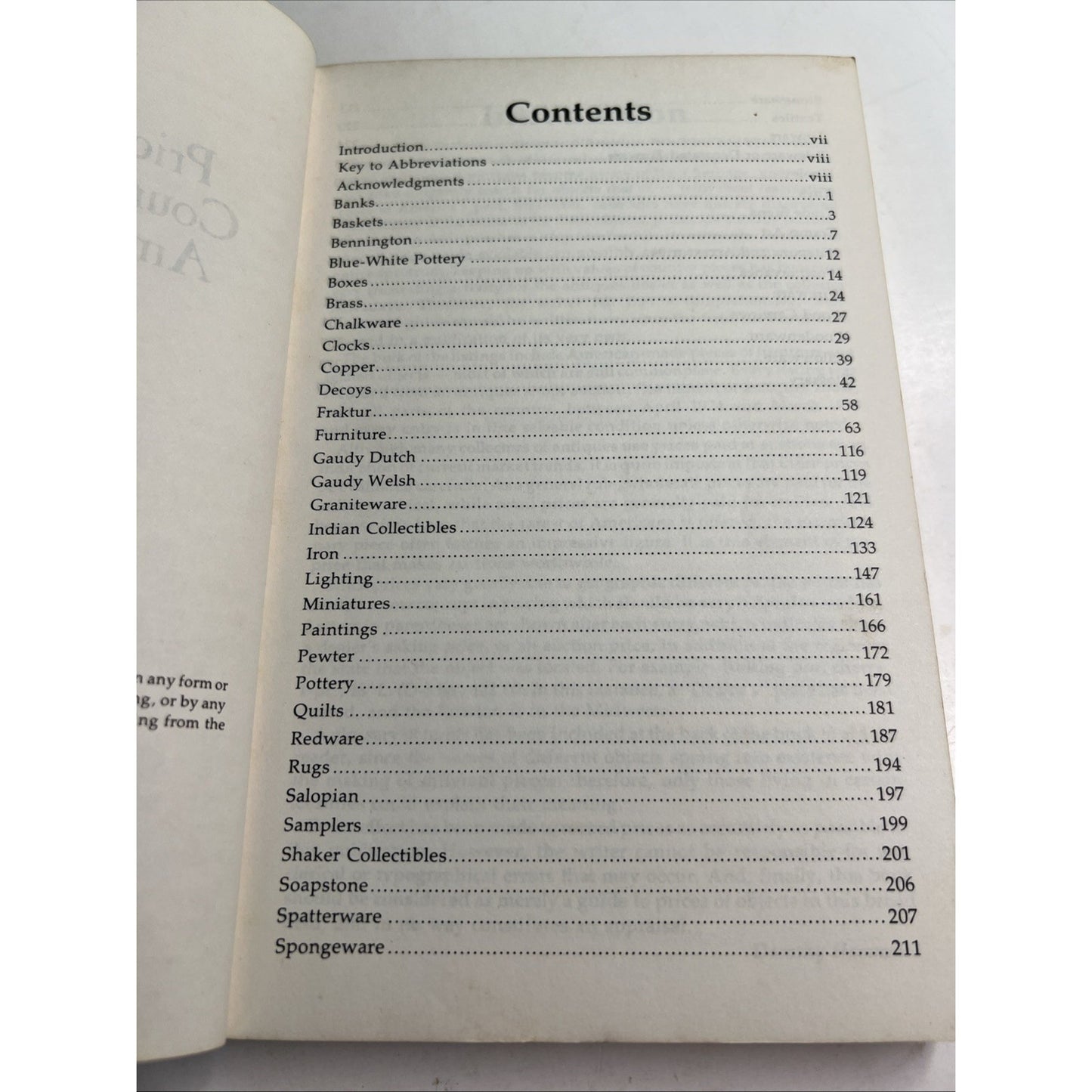 Price Guide to Country Antiques and American Primitives Dorothy Hammond 1975 PB