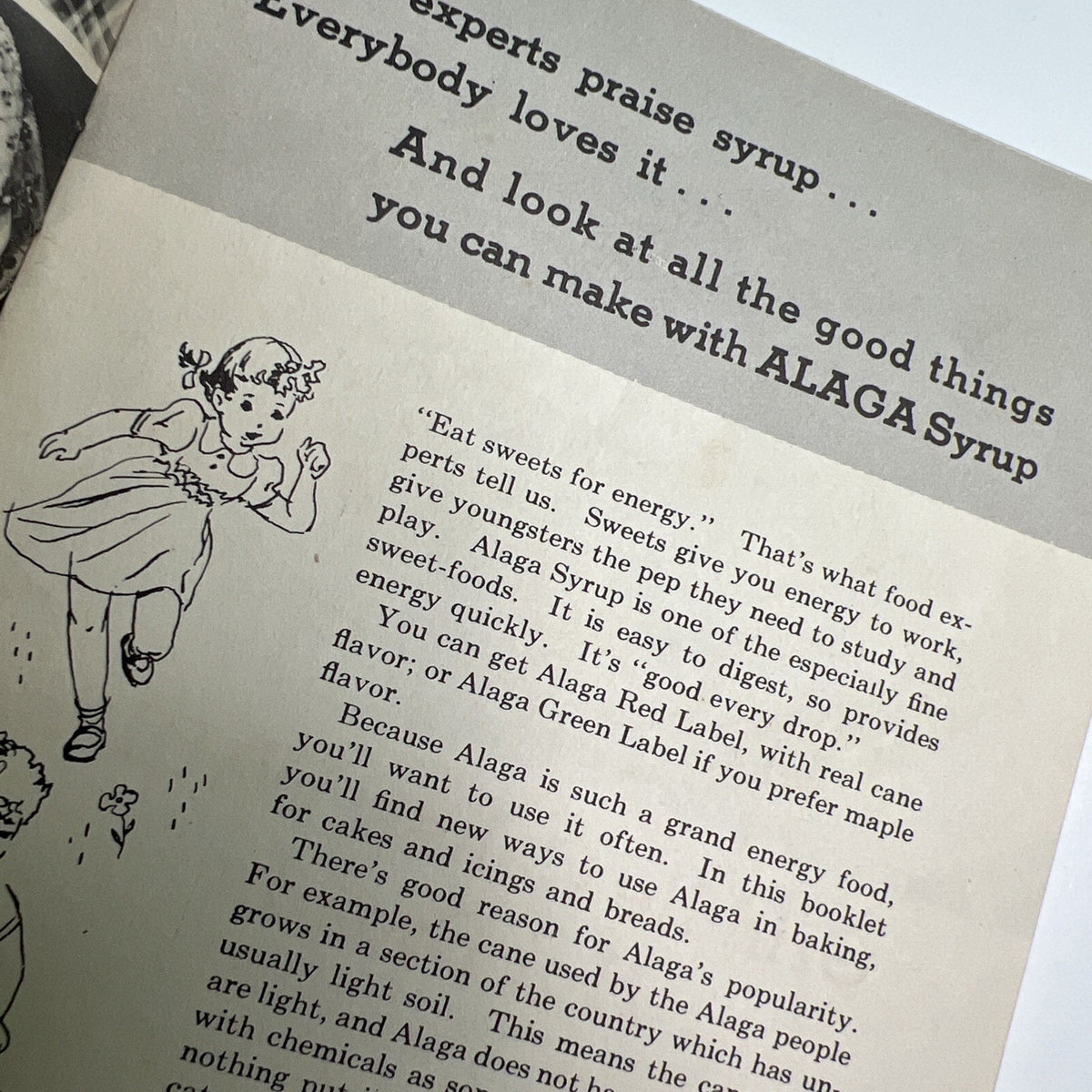 1949 Alaga Syrup Recipe Booklet Alabama Georgia Company History AL GA Montgomery