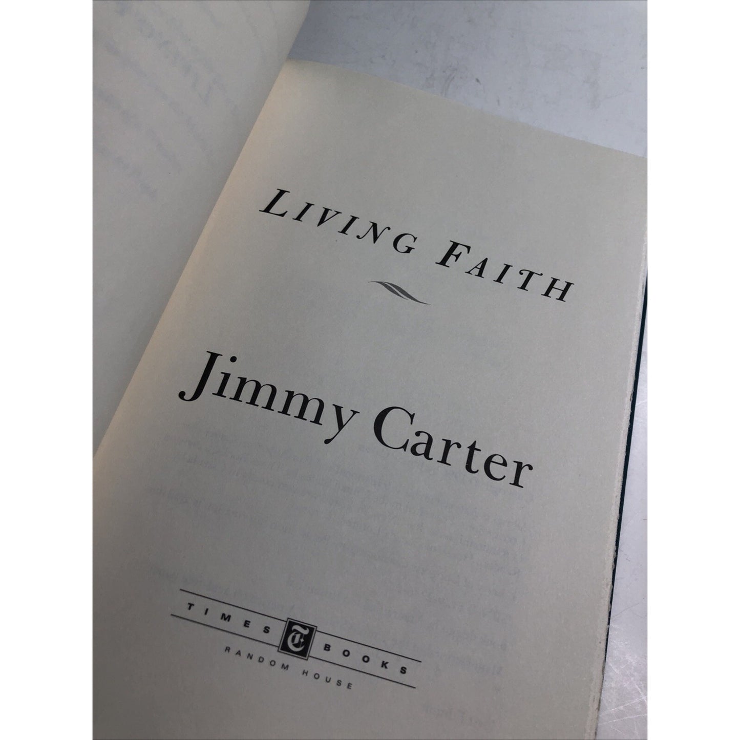Living Faith by Jimmy Carter 39th President Of The United States HC DJ SIGNED
