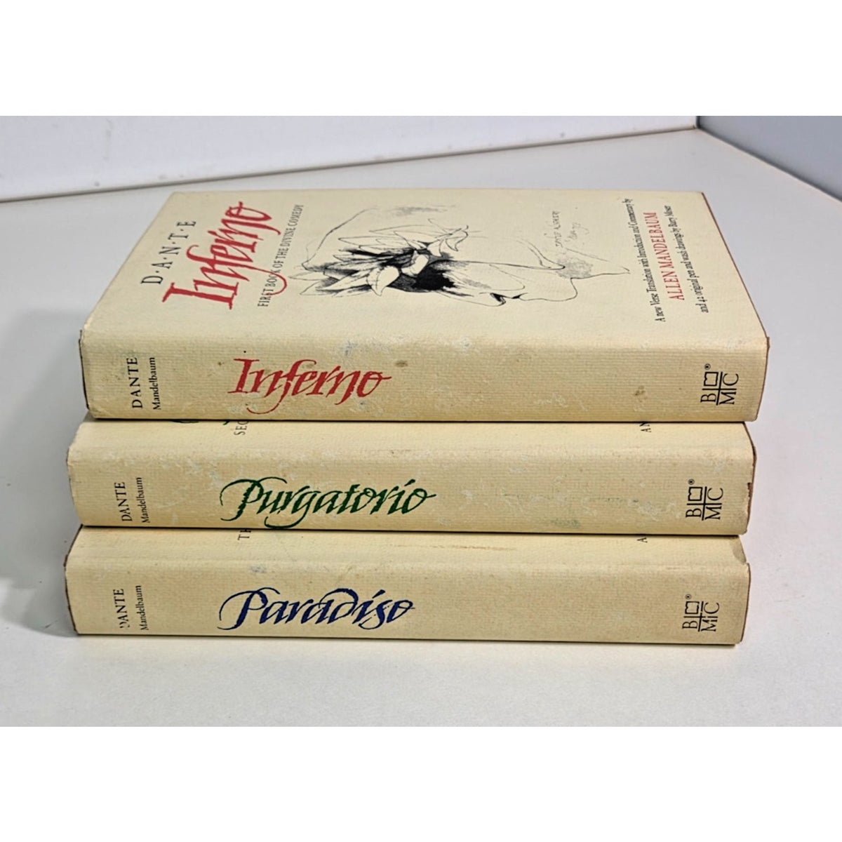 Dante Alighieri The Divine Comedy 3 Vol Set Allen Mandelbaum Barry Moser BOMC