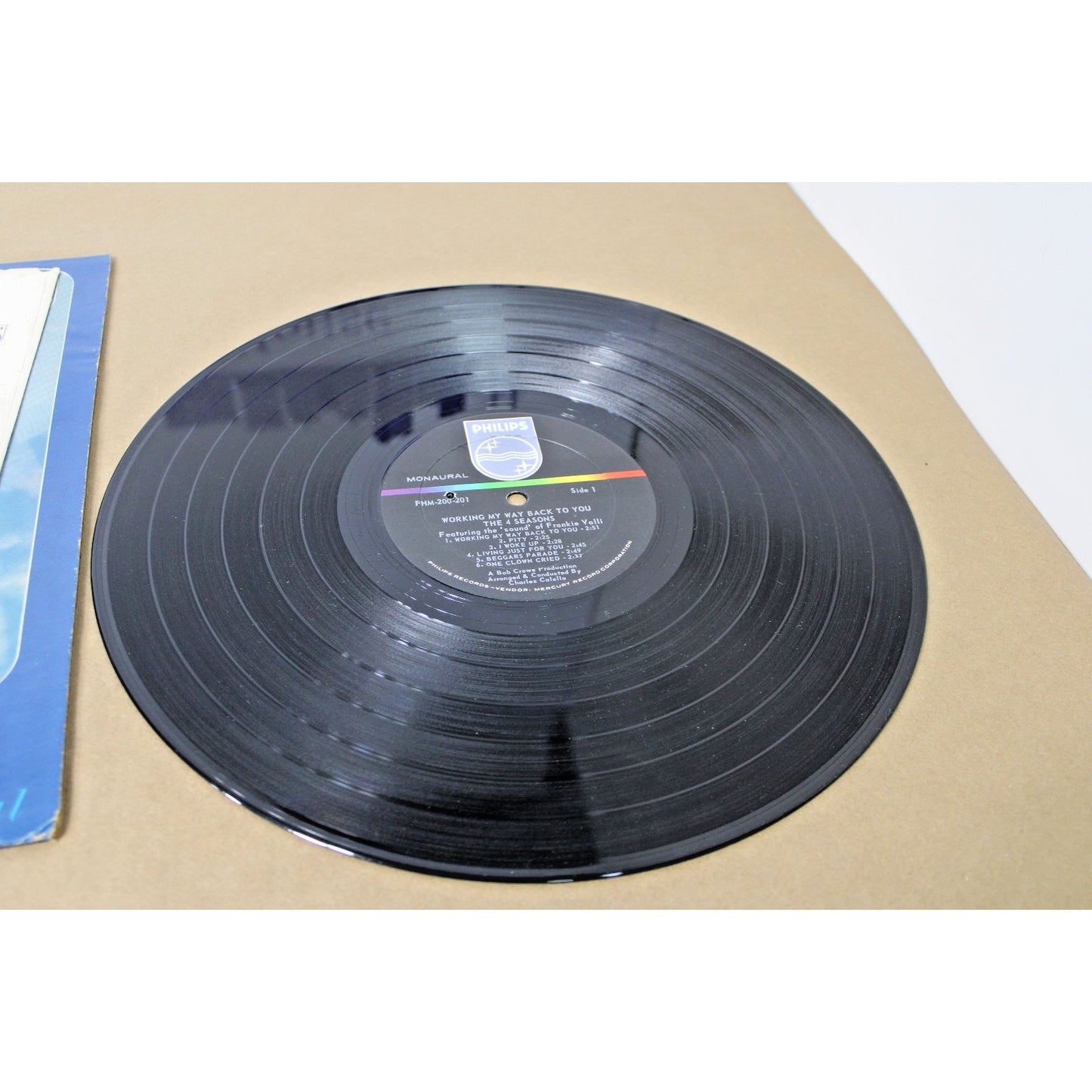 1966 The 4 Seasons: Working My Way Back To You, Philips Mono Vinyl LP Record