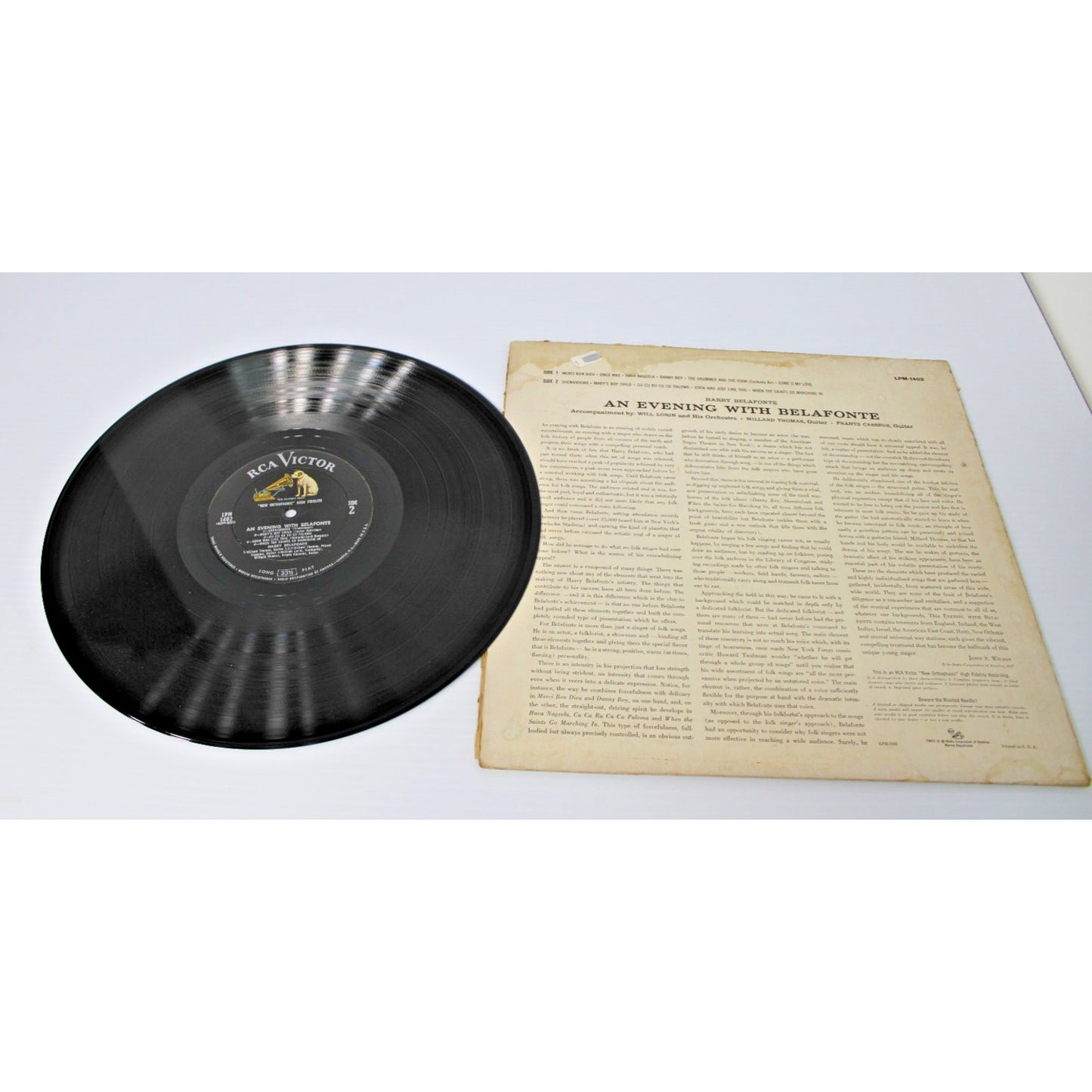 Harry Belafonte- An Evening With Belafonte, 1957 RCA LPM-1402 Vinyl LP