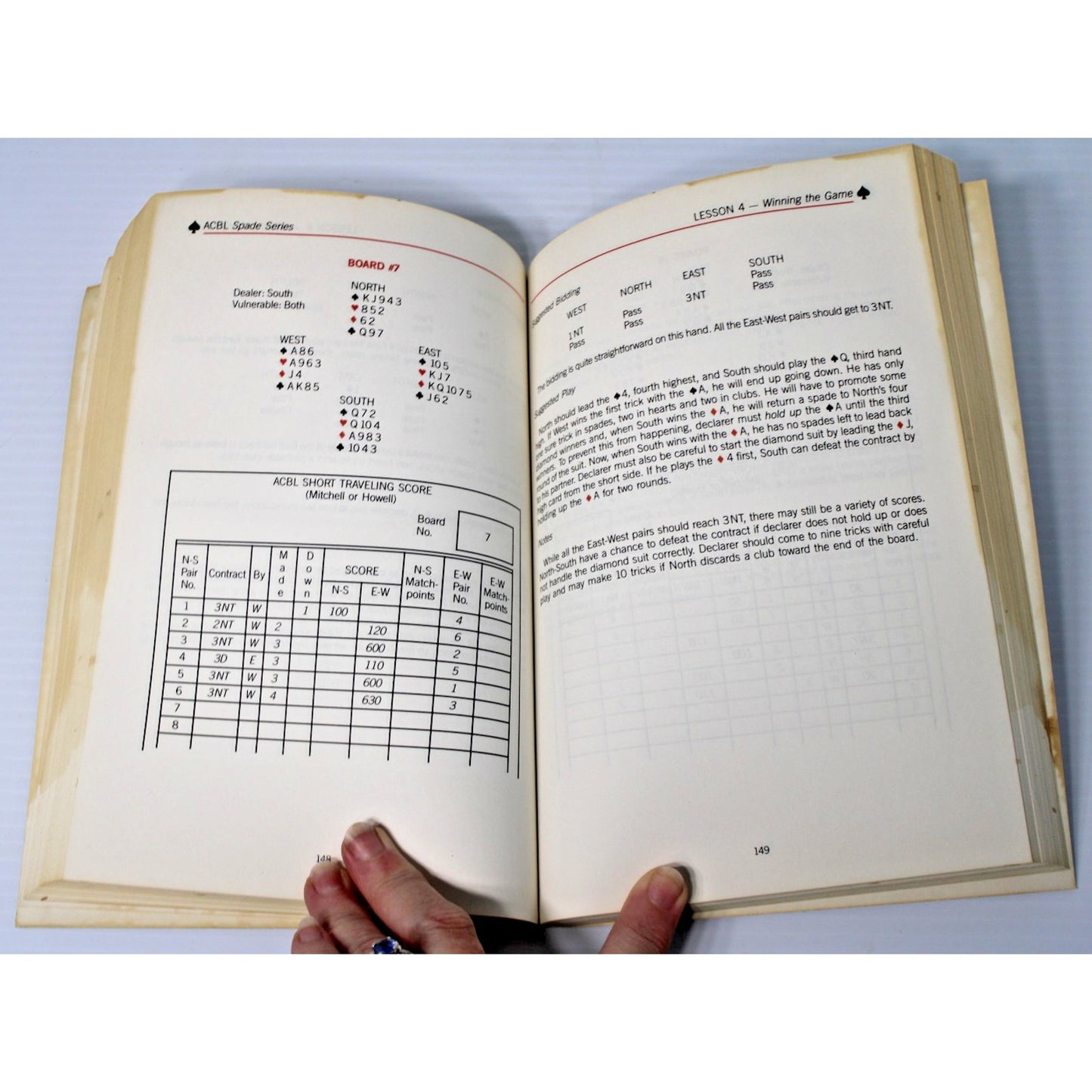 Introduction to Duplicate Bridge: Spade Series- Audrey Grant, 1990 1st Edition