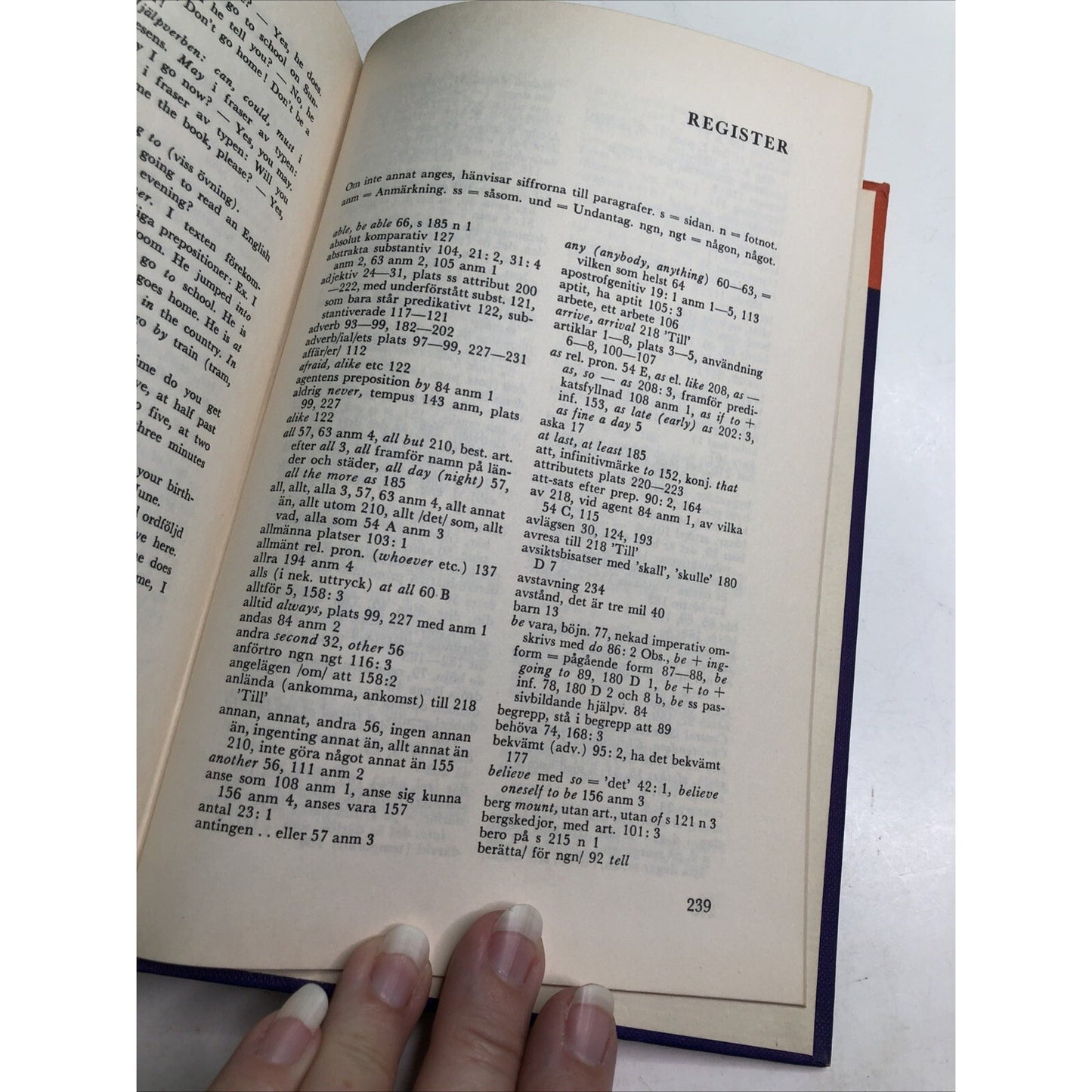 ENGELSK GRAMMATIK (1962) by Im. Bjorkhagen Hardcover