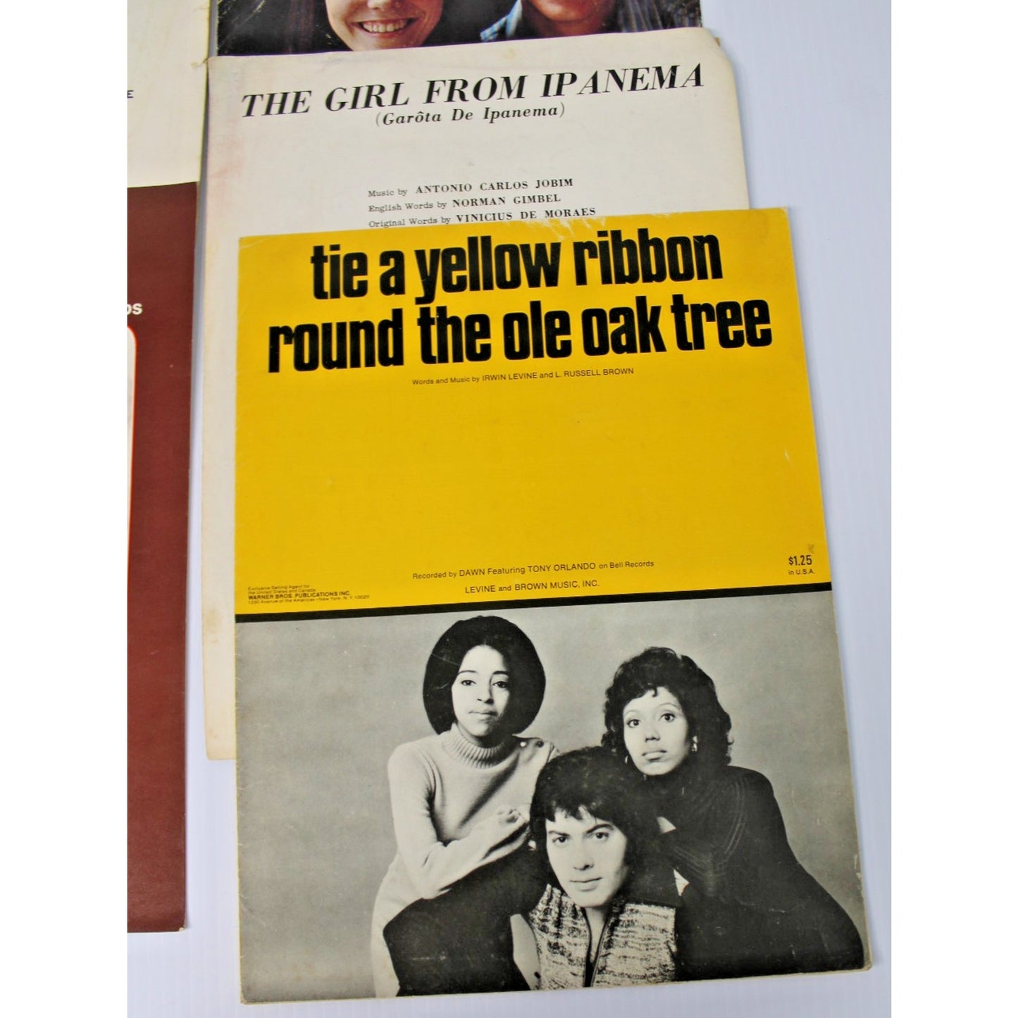 Vintage 1960s, 1970s Popular Music for Piano Sheet Music With Song Book