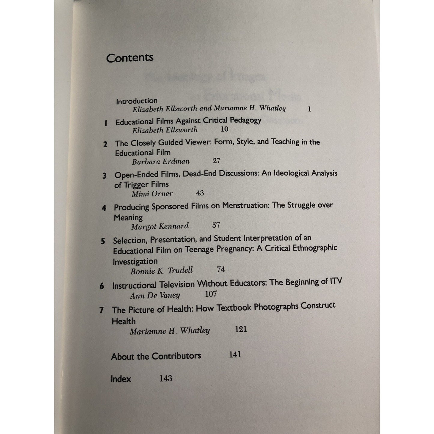 1990 The Ideology Of Images In Educational Media By Ellsworth & Whatley PB