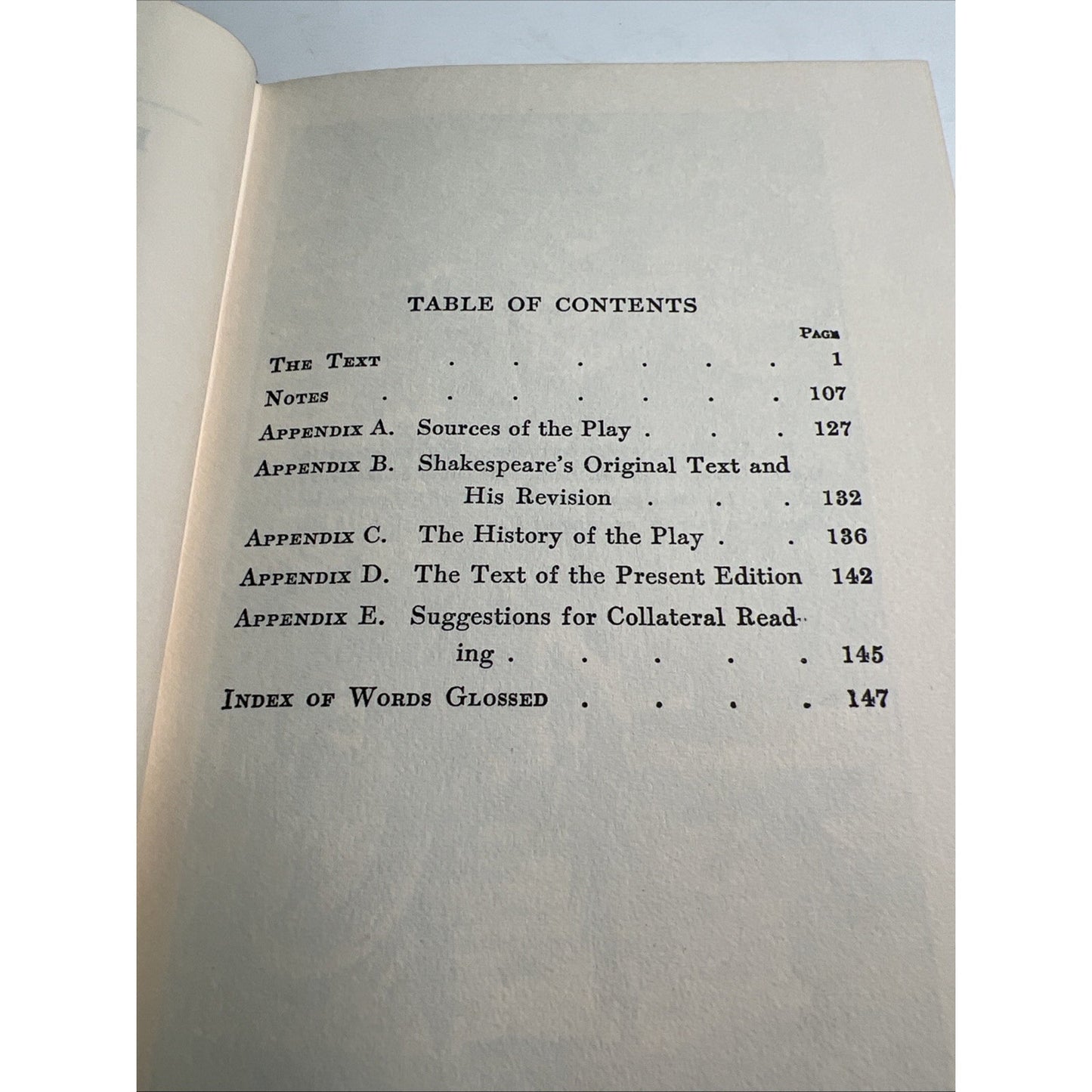 The Yale Shakespeare Hardcover LOVE’S LABOUR’S LOST 1960 3rd Printing