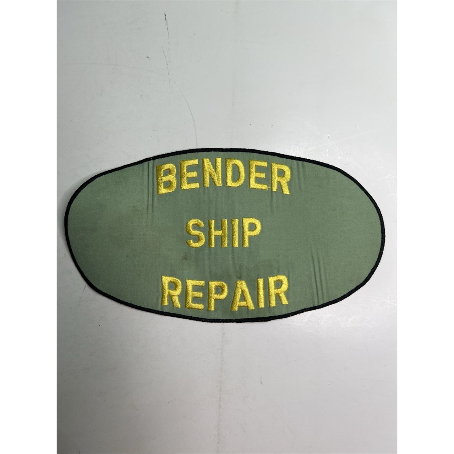 BENDER SHIP REPAIR Mobile Alabama Large Embroidered Patch Non Adhesive Used B