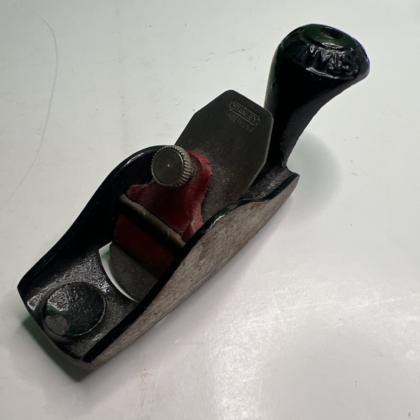 STANLEY 100 & 1/2 CURVED BOTTOM BLOCK PLANE Squirrel Tail EXCELNT USED CONDITION