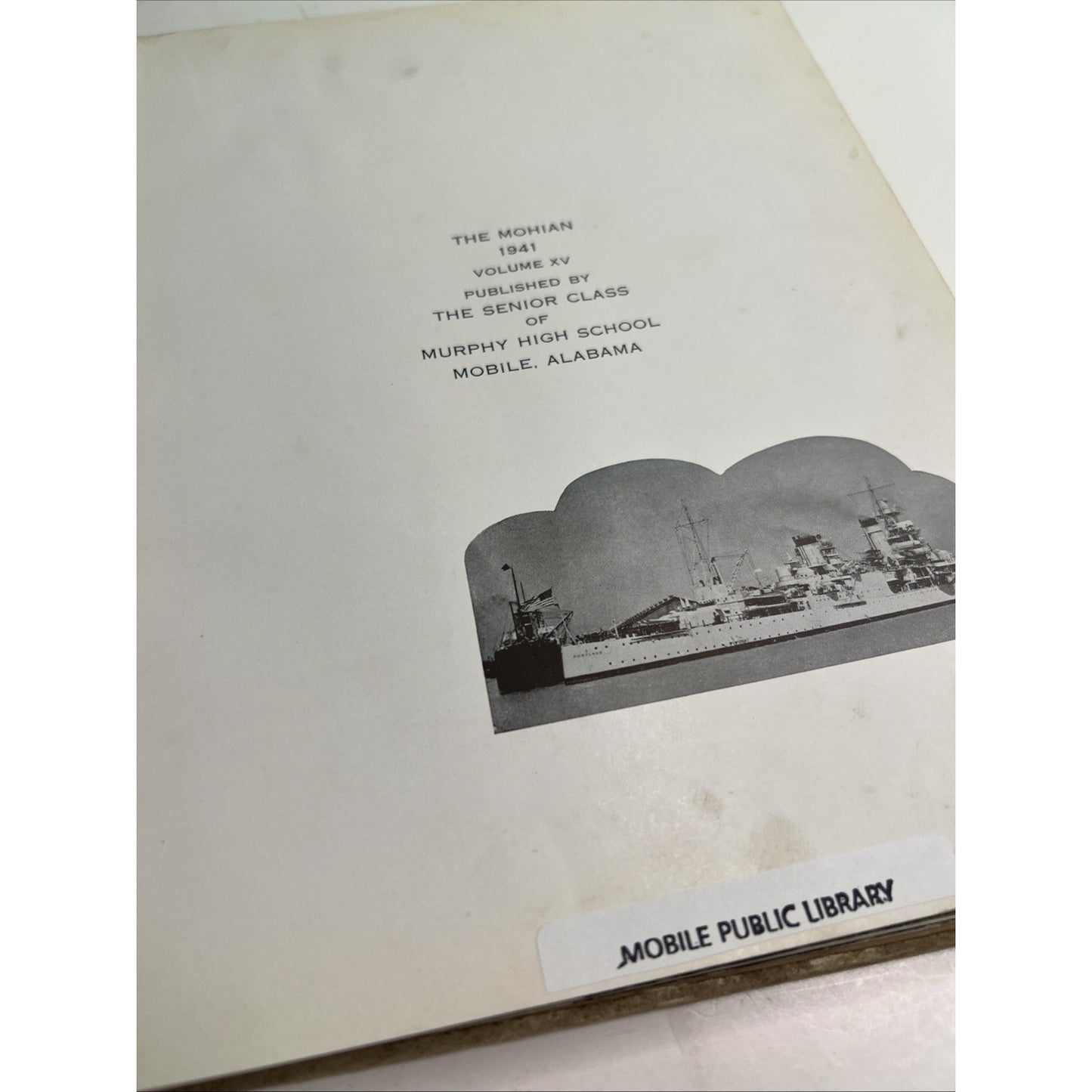 1941 Mohian Murphy High School Yearbook Mobile AL Alabama