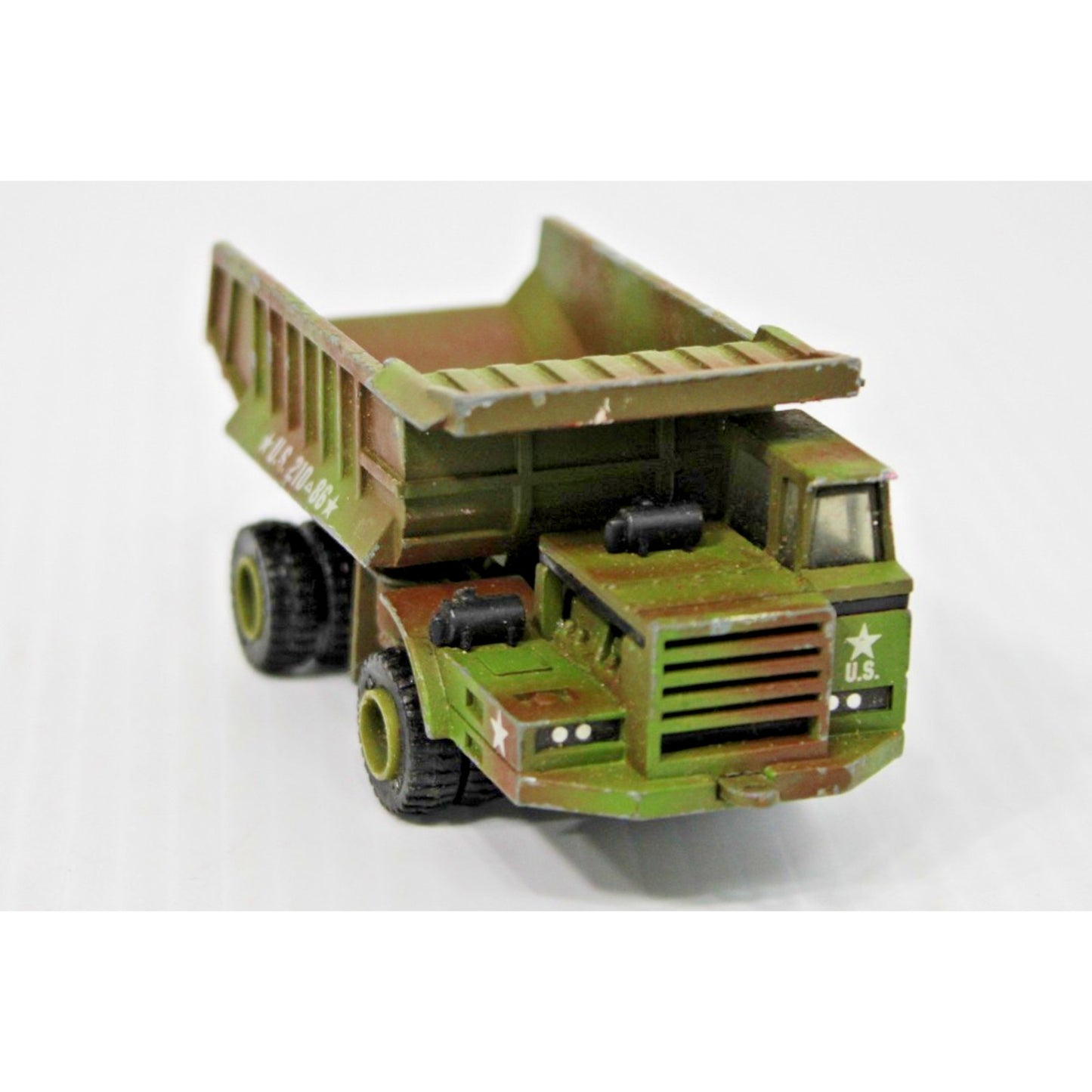 Vintage Rare 4.5” ERTL CO. Metal Military Payhauler Dump Truck Toy US 210-86