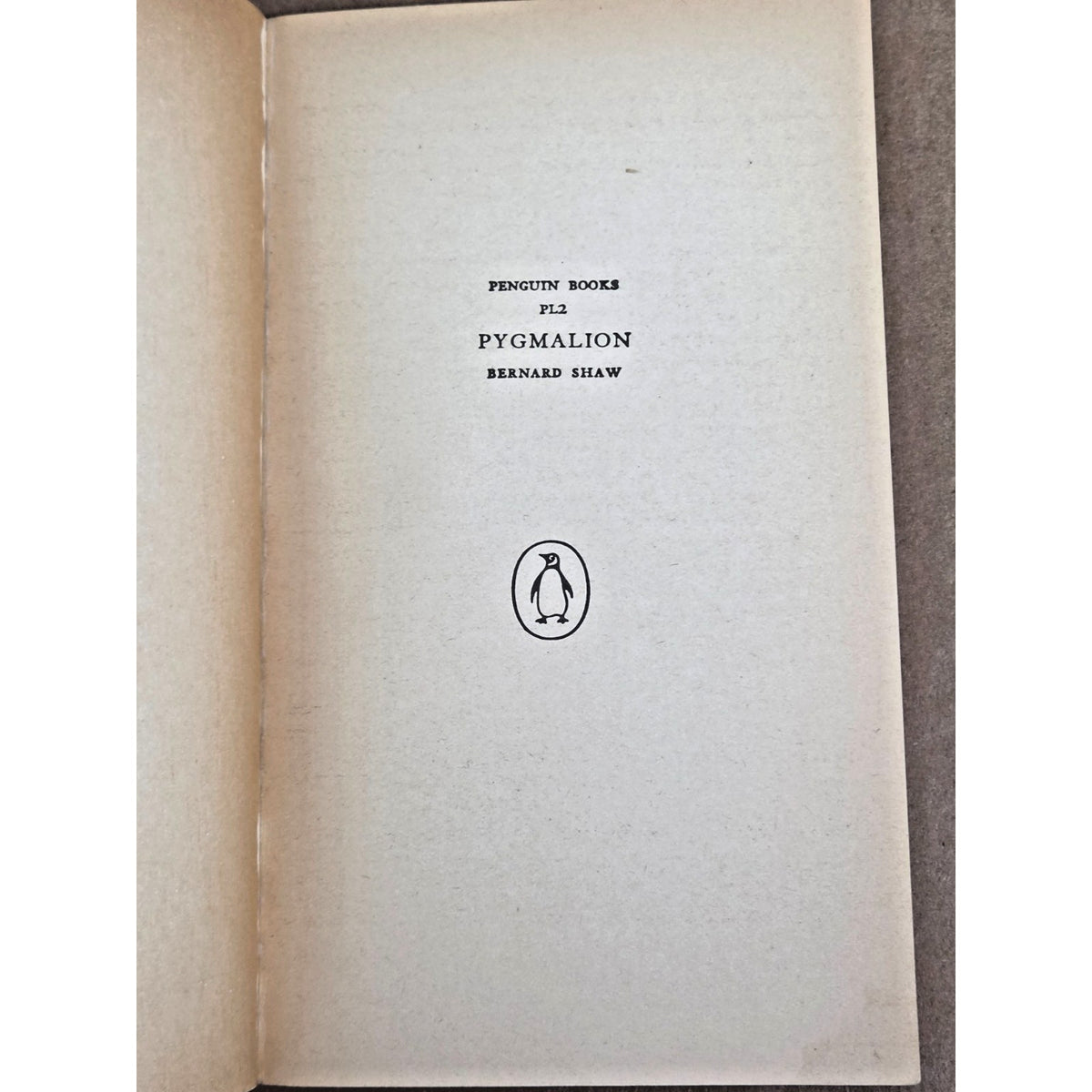Vintage Pygmalion - George Bernard Shaw - Milton Glaser Cover Penguin 1970