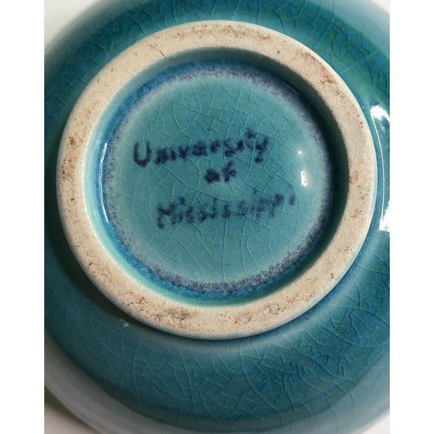 Vintage UNIVERSITY OF MISSISSIPPI BOWL Blue Hues 4.5” Diameter