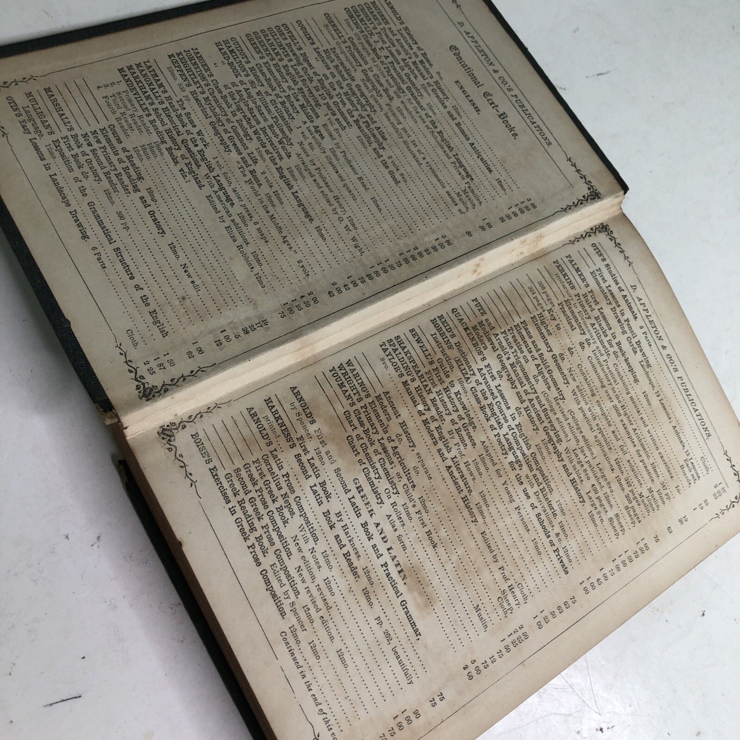 1854 HC The American System of Education A Hand-Book of Anglo-Saxon Derivatives