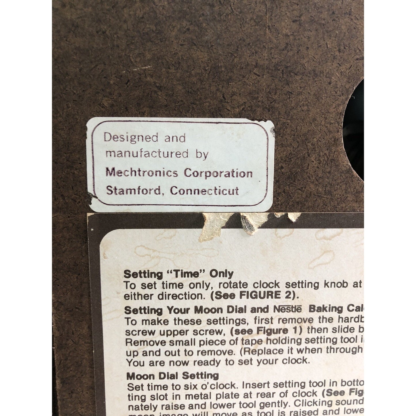 1979 Nestle 50th Anniversary A Time for Baking CLOCK Toll House Cookies WORKS!