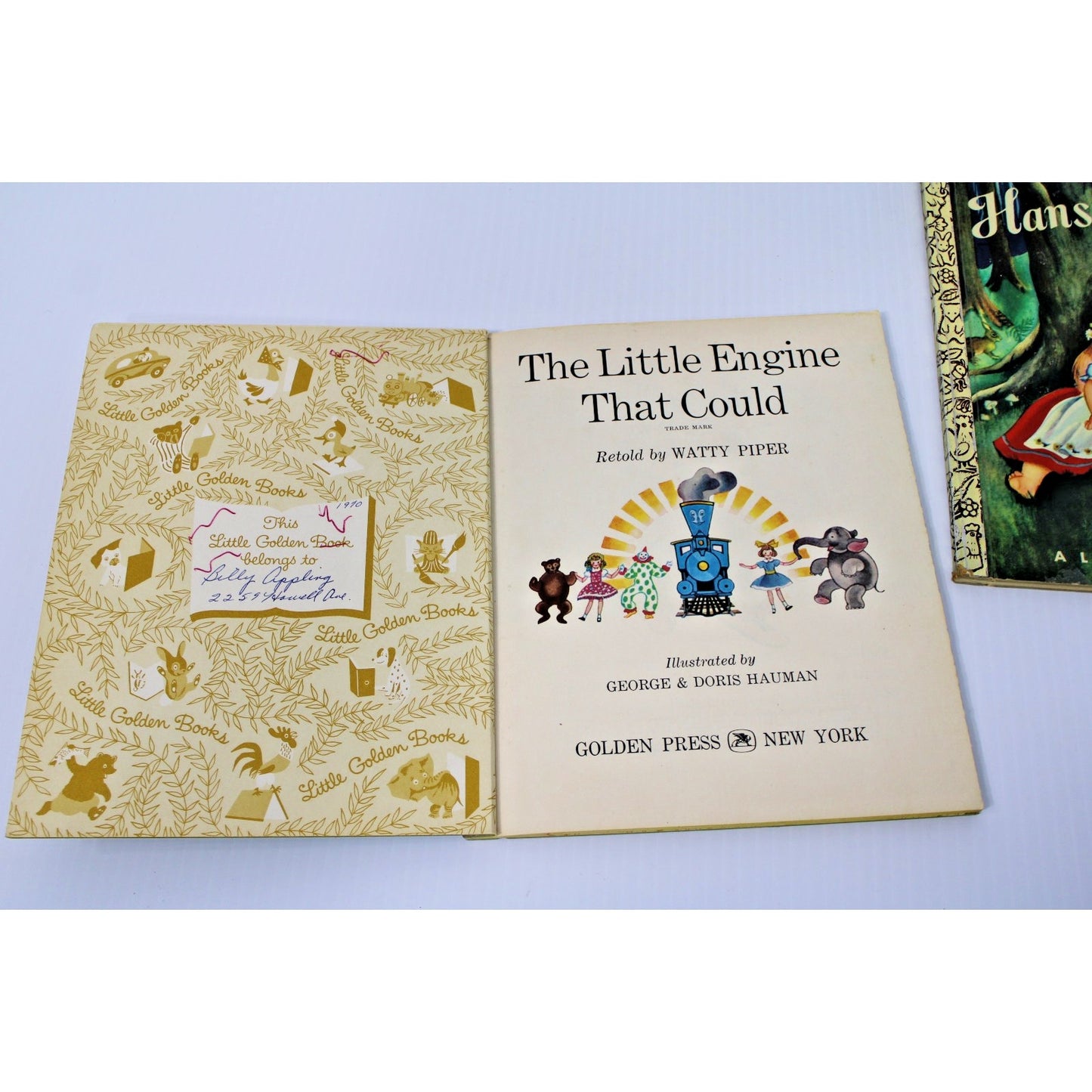 2 Vintage Little Golden Books- The Little Engine That Could, Hansel & Gretel