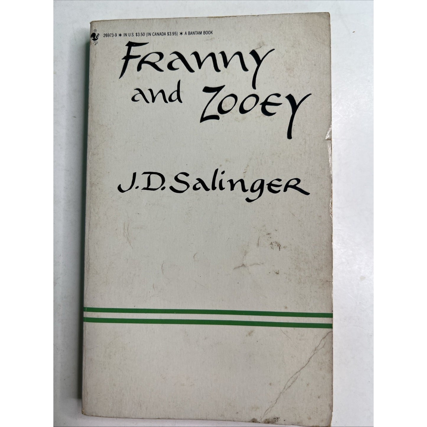 Franny and Zooey by J.D. Salinger, 1985 Bantam Paperback Vintage Books