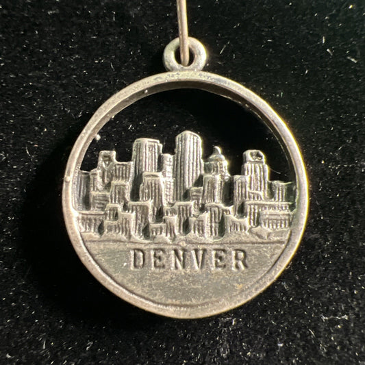 Vintage Sterling Silver 925 DENVER Colorado Charm