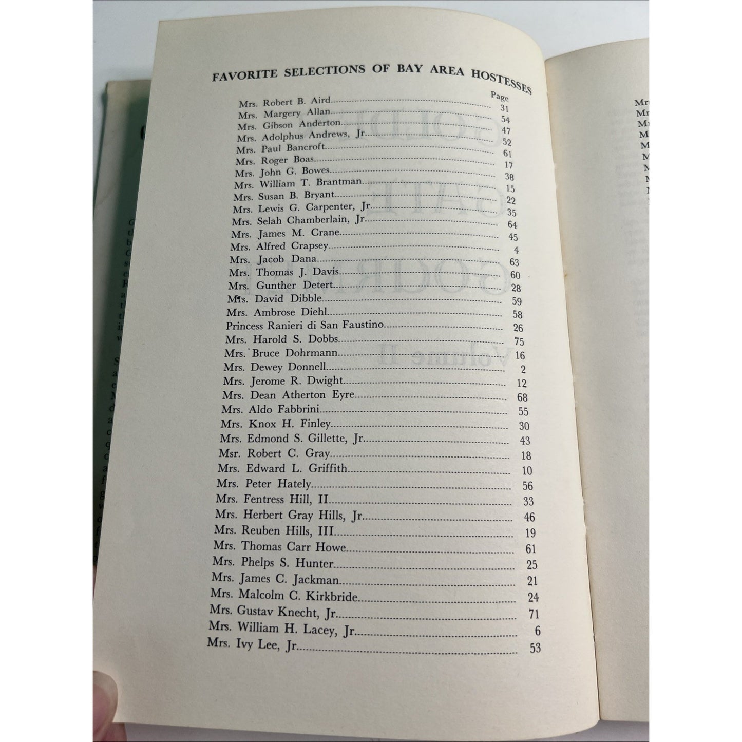 Golden Gate Gourmet Volume 2 Recipes 1962 HC DJ by Roxana Robertson