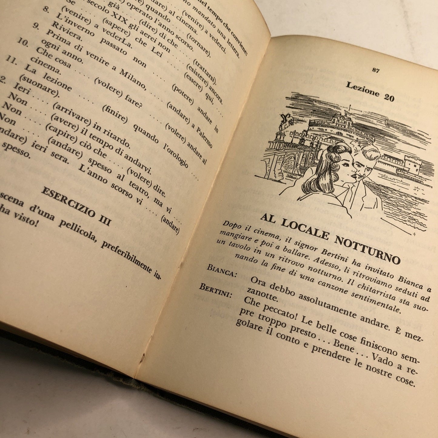 Italiano Libro Secondo M. D. Berlitz Vintage Hardcover 1963 Berlitz Book Method