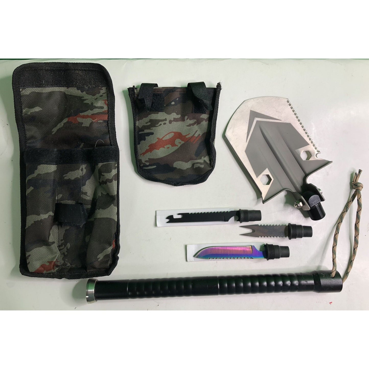 Military Folding Shovel & Blades Compass Survival Tactical Camping Hunting