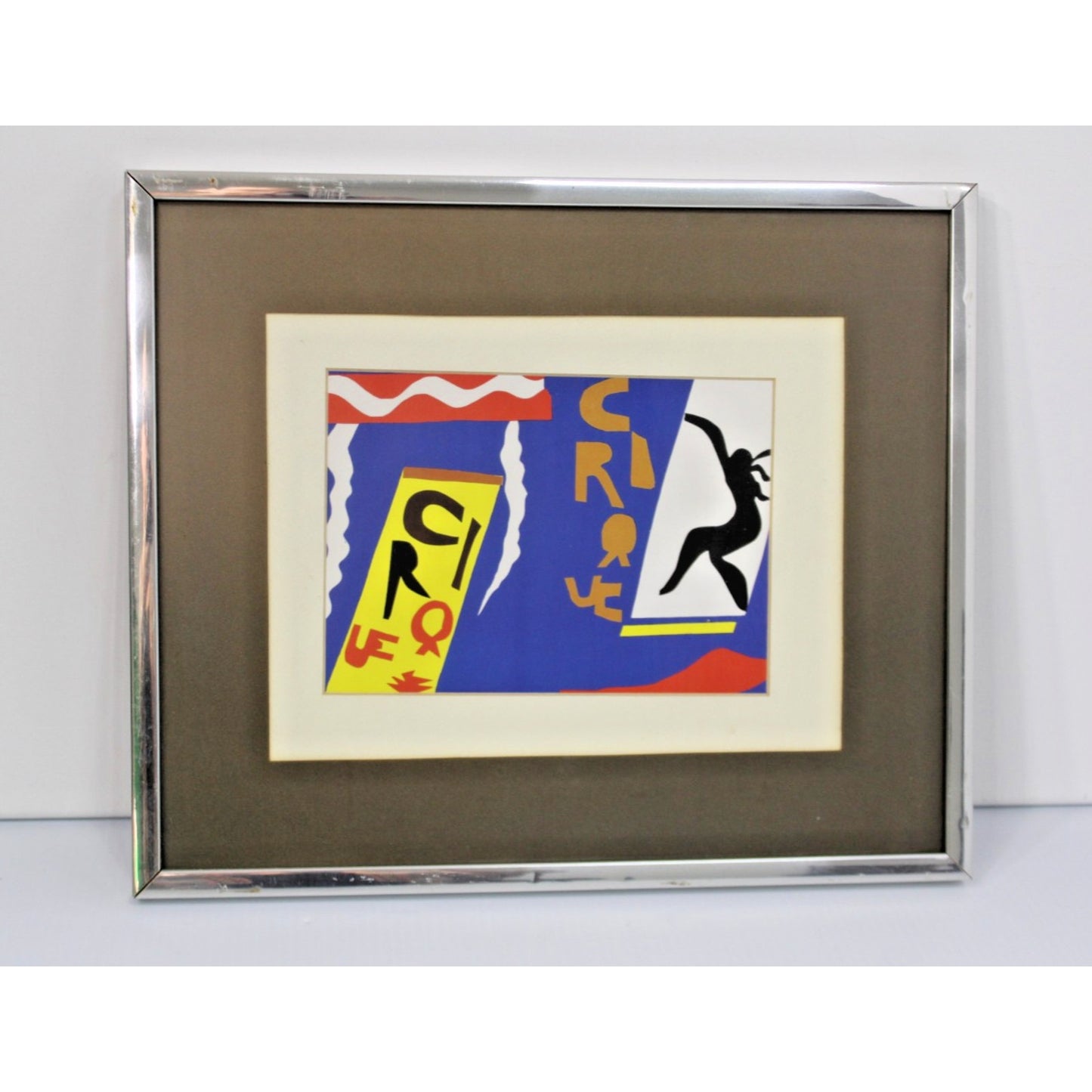 Vintage 17" x 14" Mattisse Print Le Cirque, Jazz Series, Vintage Lithograph