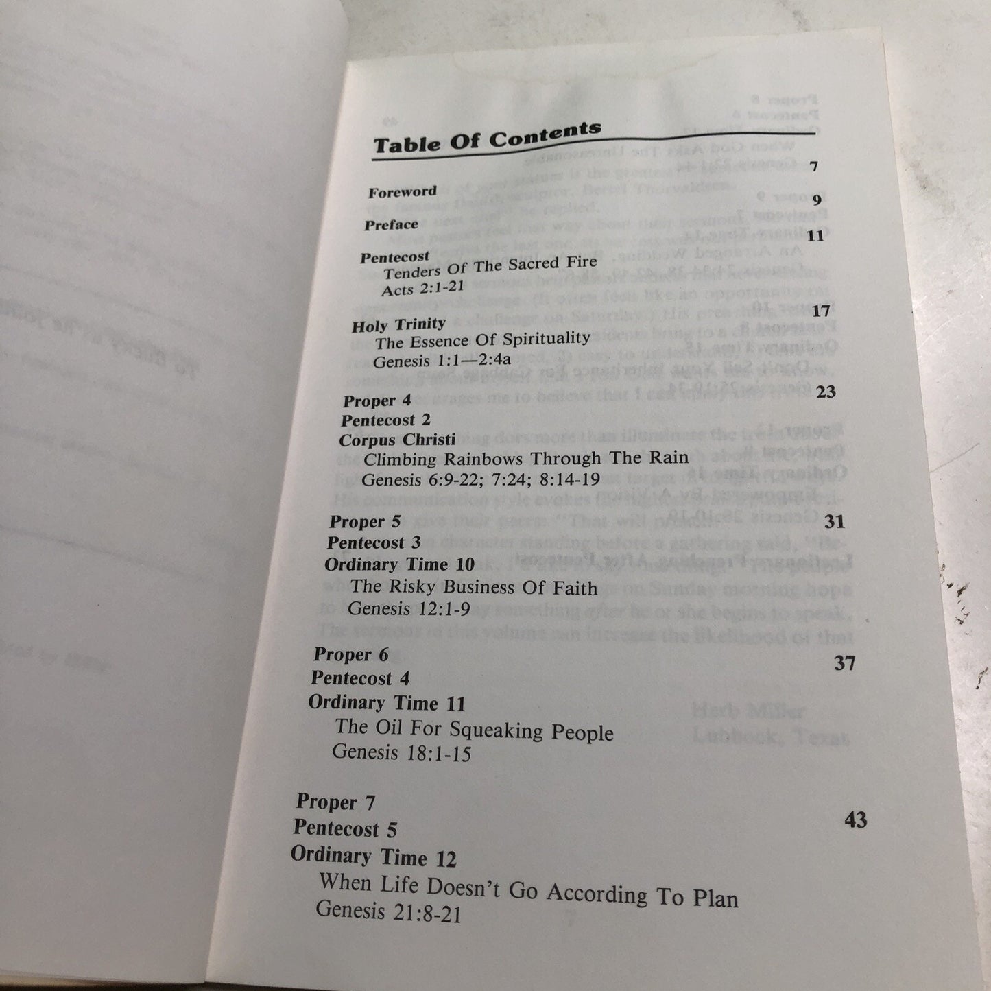Tenders of the Sacred Fire: Sermons for the Season After Pentecost SIGNED CUENI