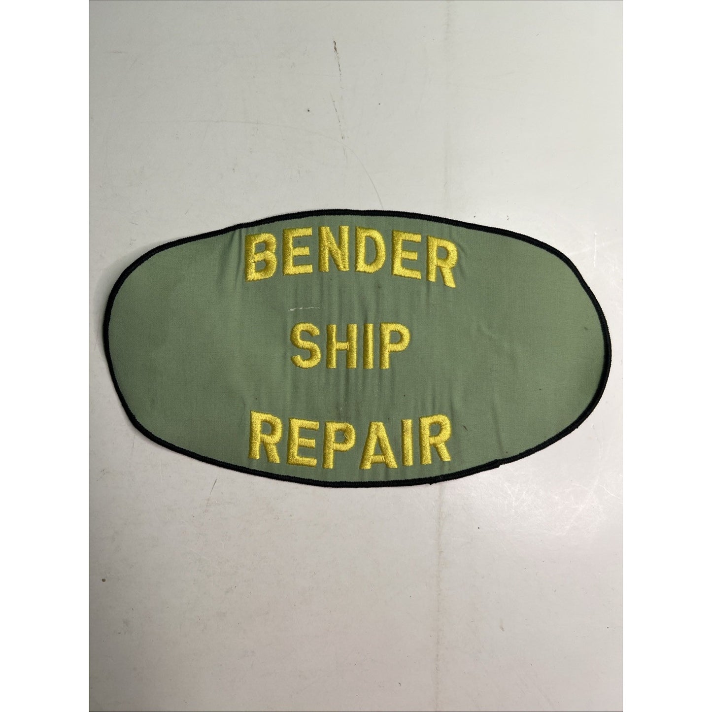 BENDER SHIP REPAIR Mobile Alabama Large Embroidered Patch Non Adhesive Used A