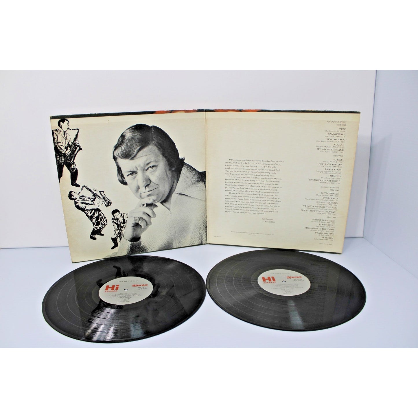 Ace Cannon- Ace's Back to Back, 1972 Double LP Gatefold Memphis Sound Rockabilly