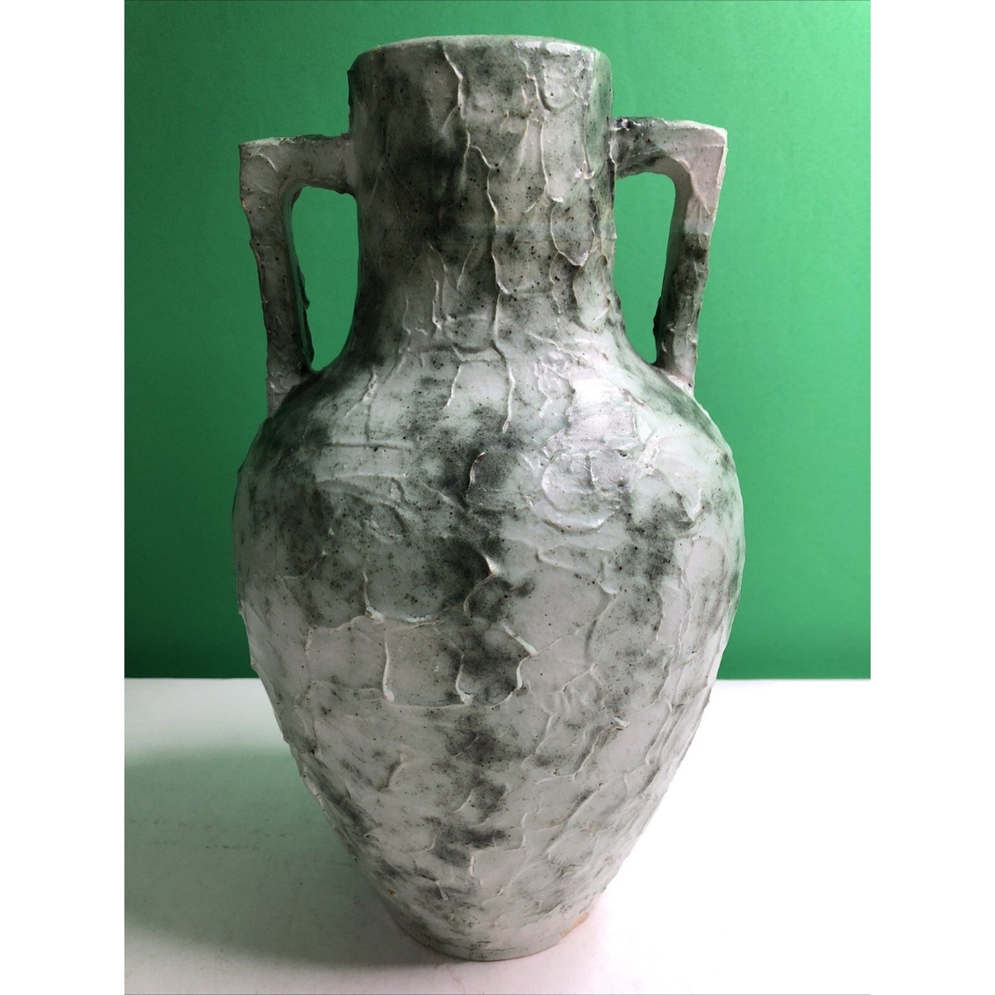 Handled Vessel Houghton 1928 by Acclaimed Potter Stoin M. Stoin Signature Glaze