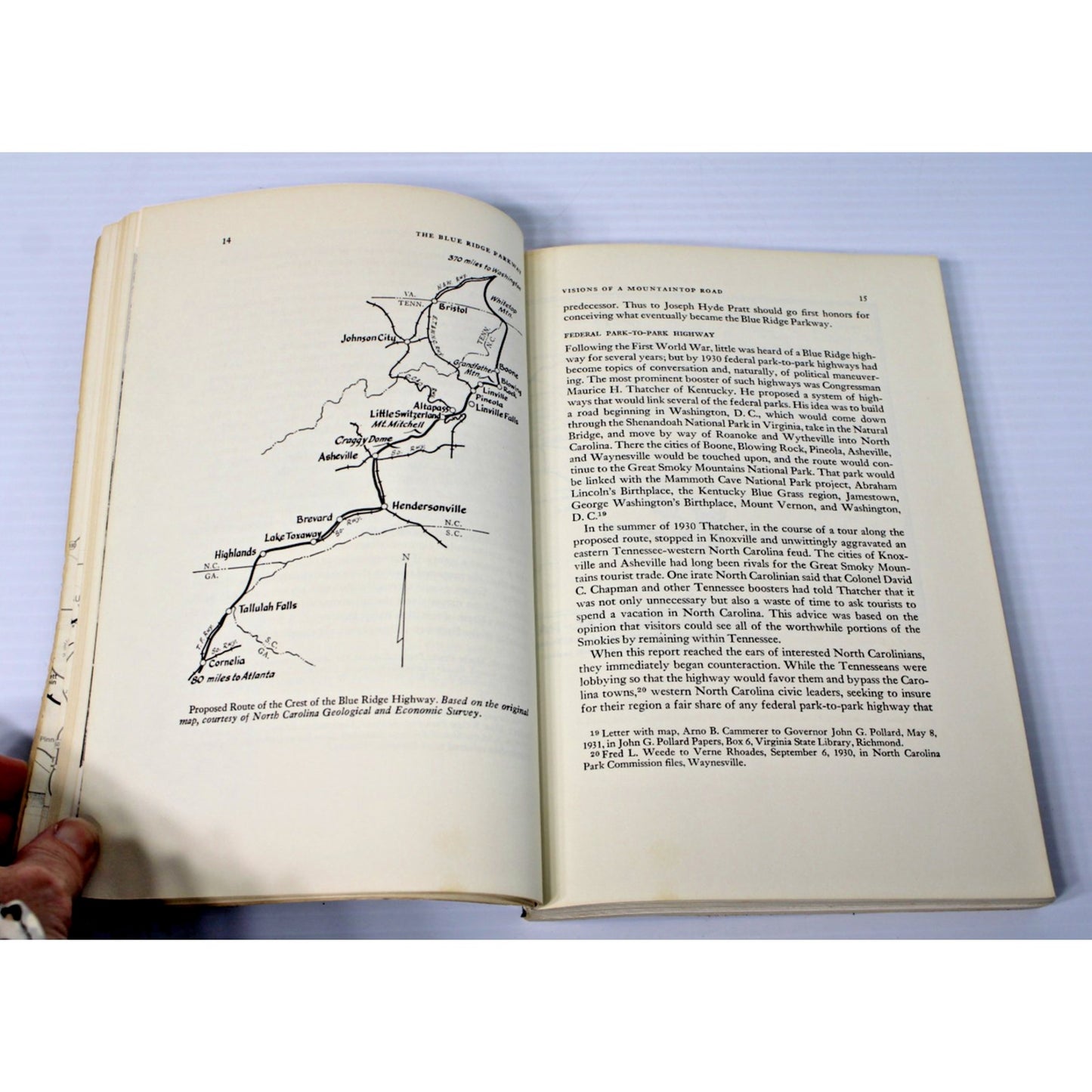 The Blue Ridge Parkway- Harley Jolley, 1995 History & Guide- Author Signed!