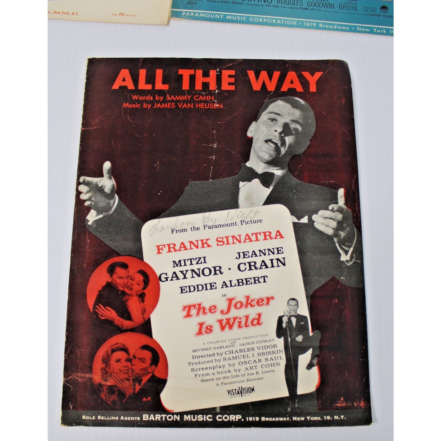 Vintage Sheet Music- Frank Sinatra Classics- James Jimmy Van Heusen, Sammy Cahn
