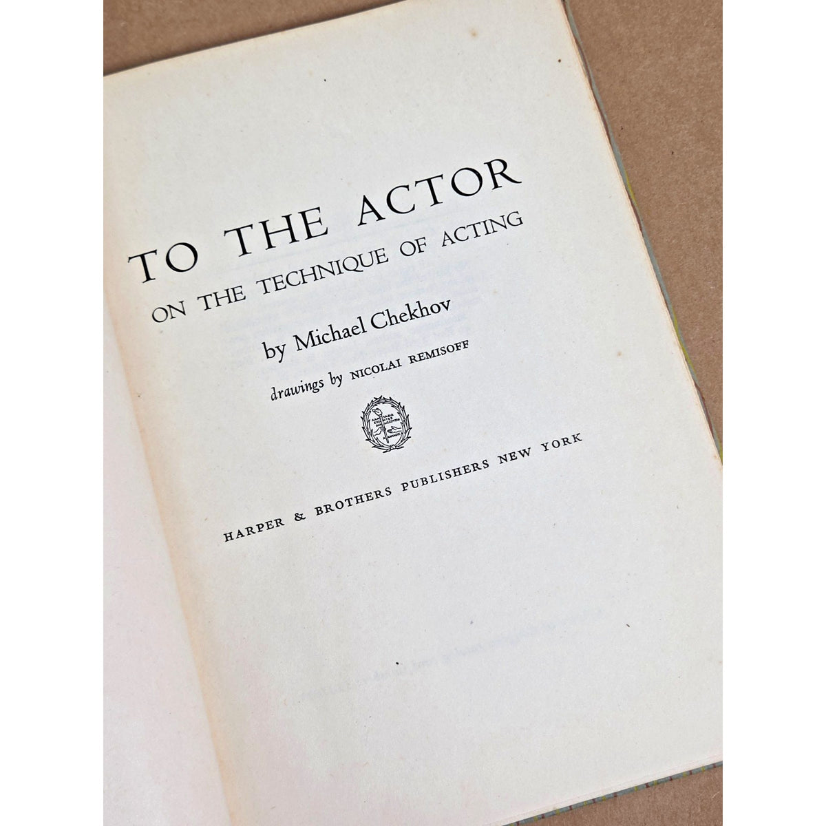 1953 Michael Chekhov "To the Actor" First Edition - Acting Technique Classic