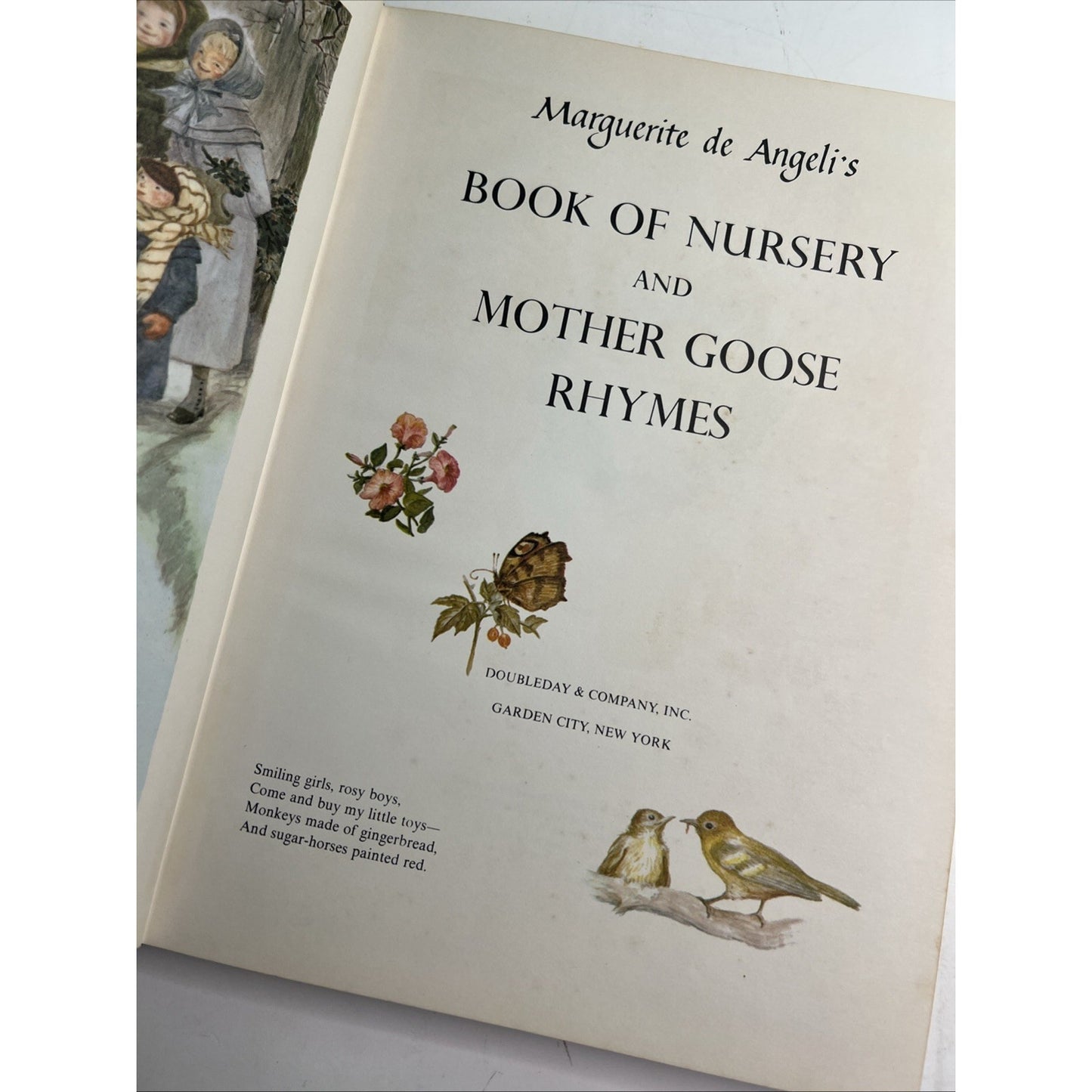 Marguerite de Angeli's Book of Nursery & Mother Goose Rhymes HC Illustrated RARE