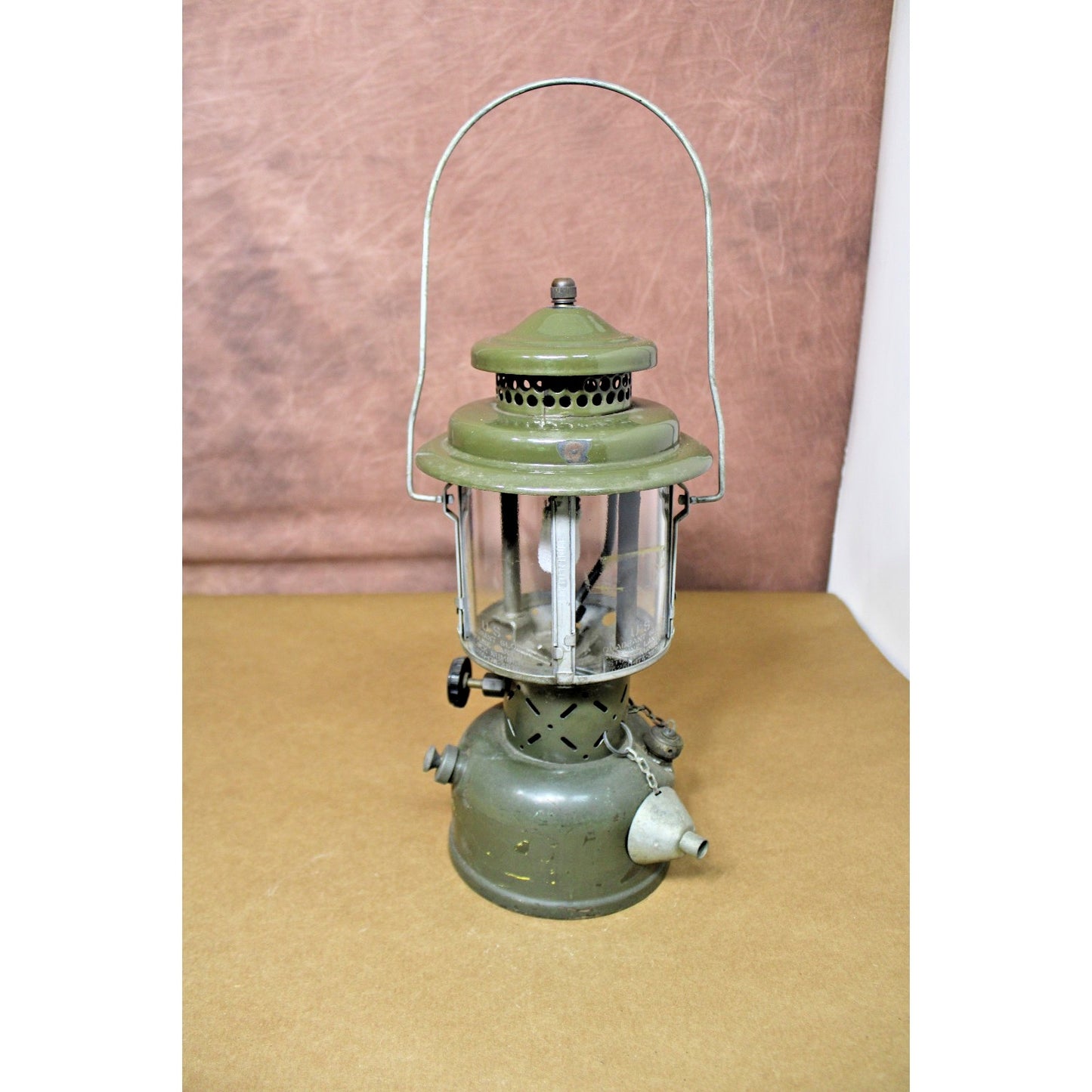 Vietnam Era US Military Gasoline Single Mantle Lantern All Original Coleman 6260