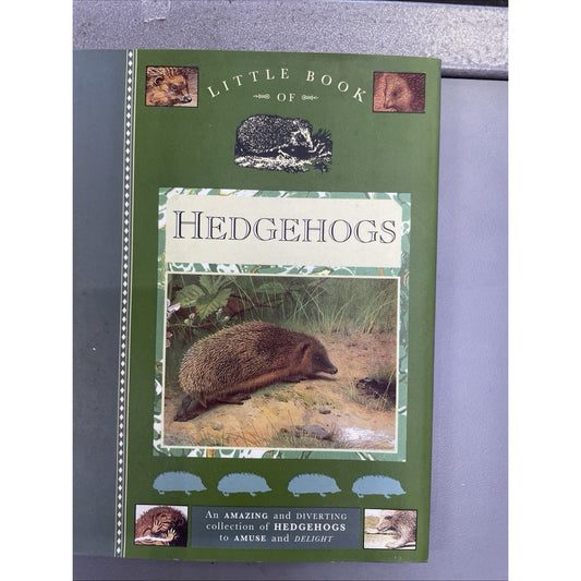 Little Book of Hedgehogs Hardcover Dust Jacket Various Authors Gift