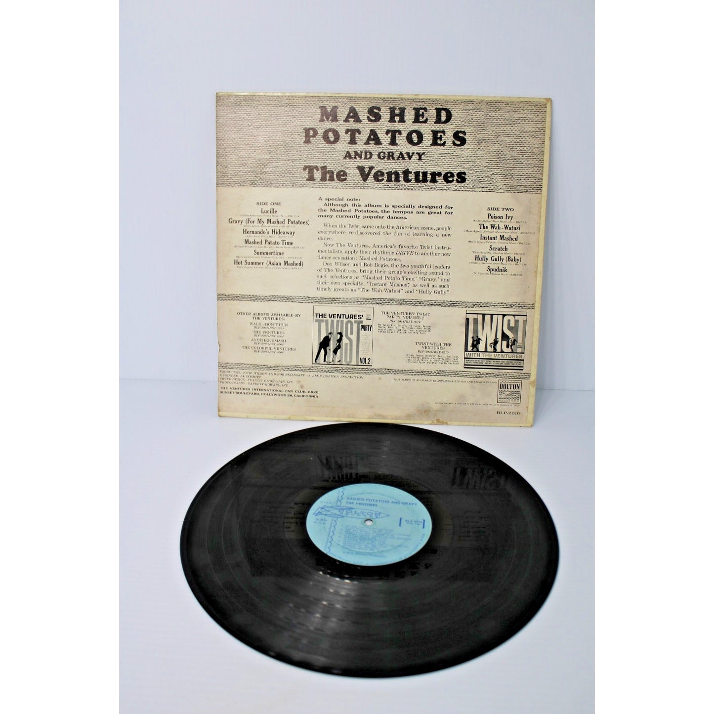 The Ventures- Mashed Potatoes And Gravy, 1962 Dolton BLP2016 VG/G+ 60s Surf Rock