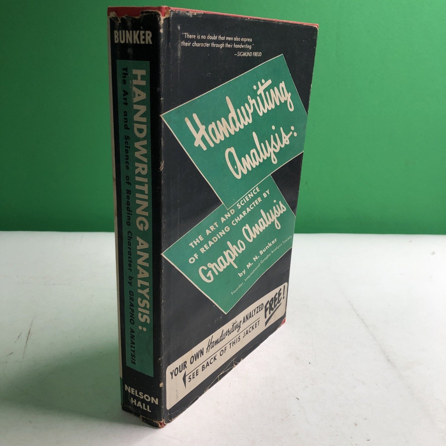 Handwriting Analysis The Art and Science 1959 M.N. Bunker Hard Cover Dust Jacket