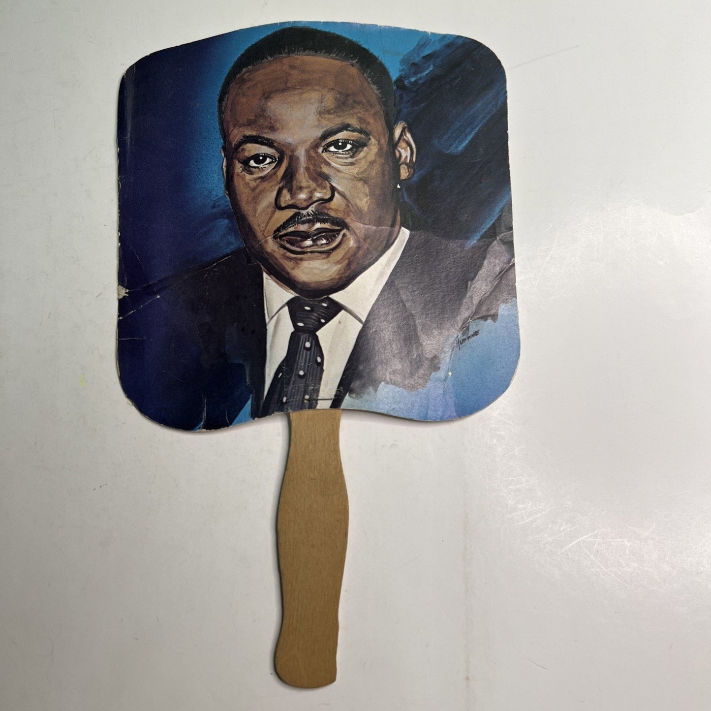 Vintage Martin Luther King, Jr Fan Antique Advertising Decatur Alabama AL