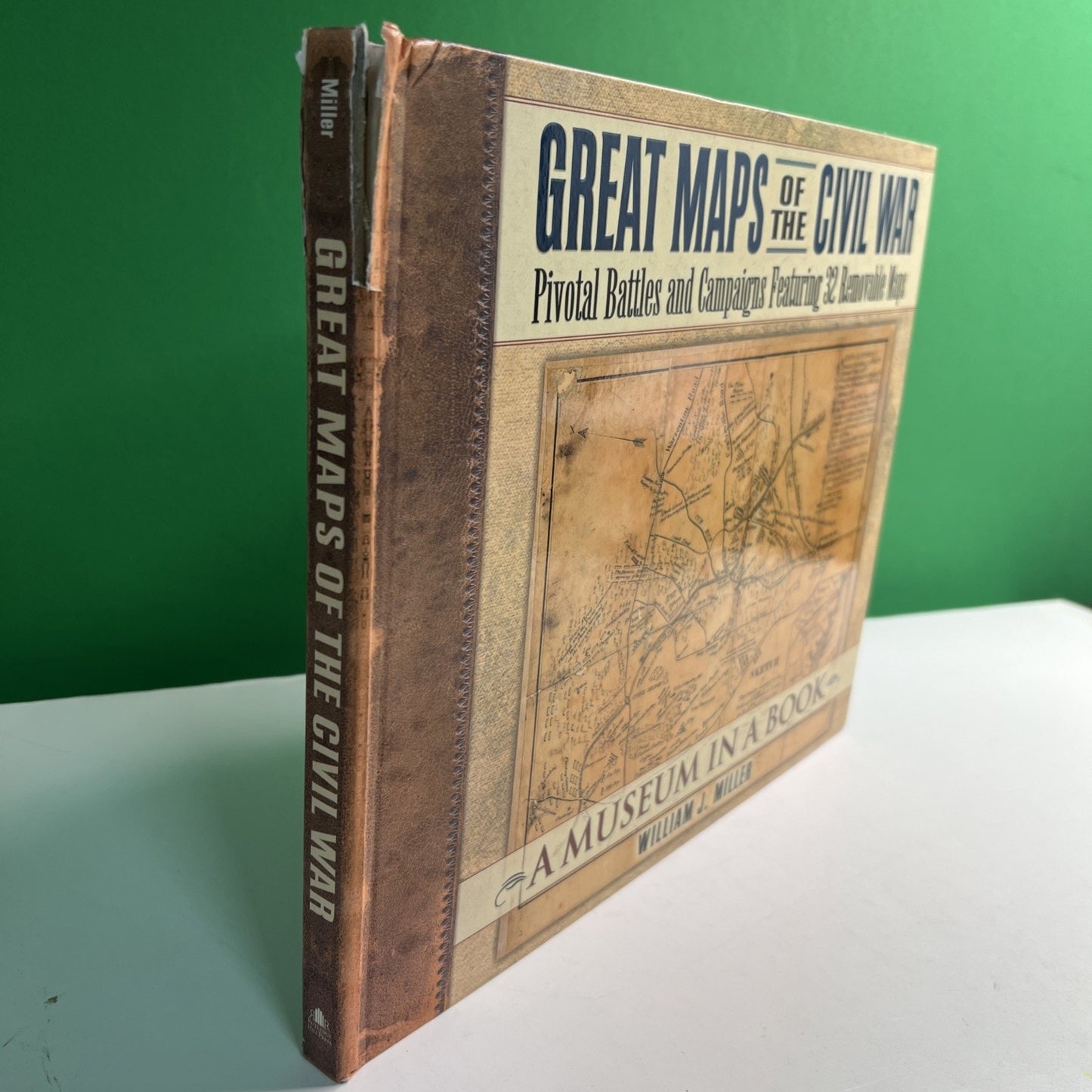 Great Maps Of The Civil War 32 Removable Maps William J. Miller 2004 HC Book