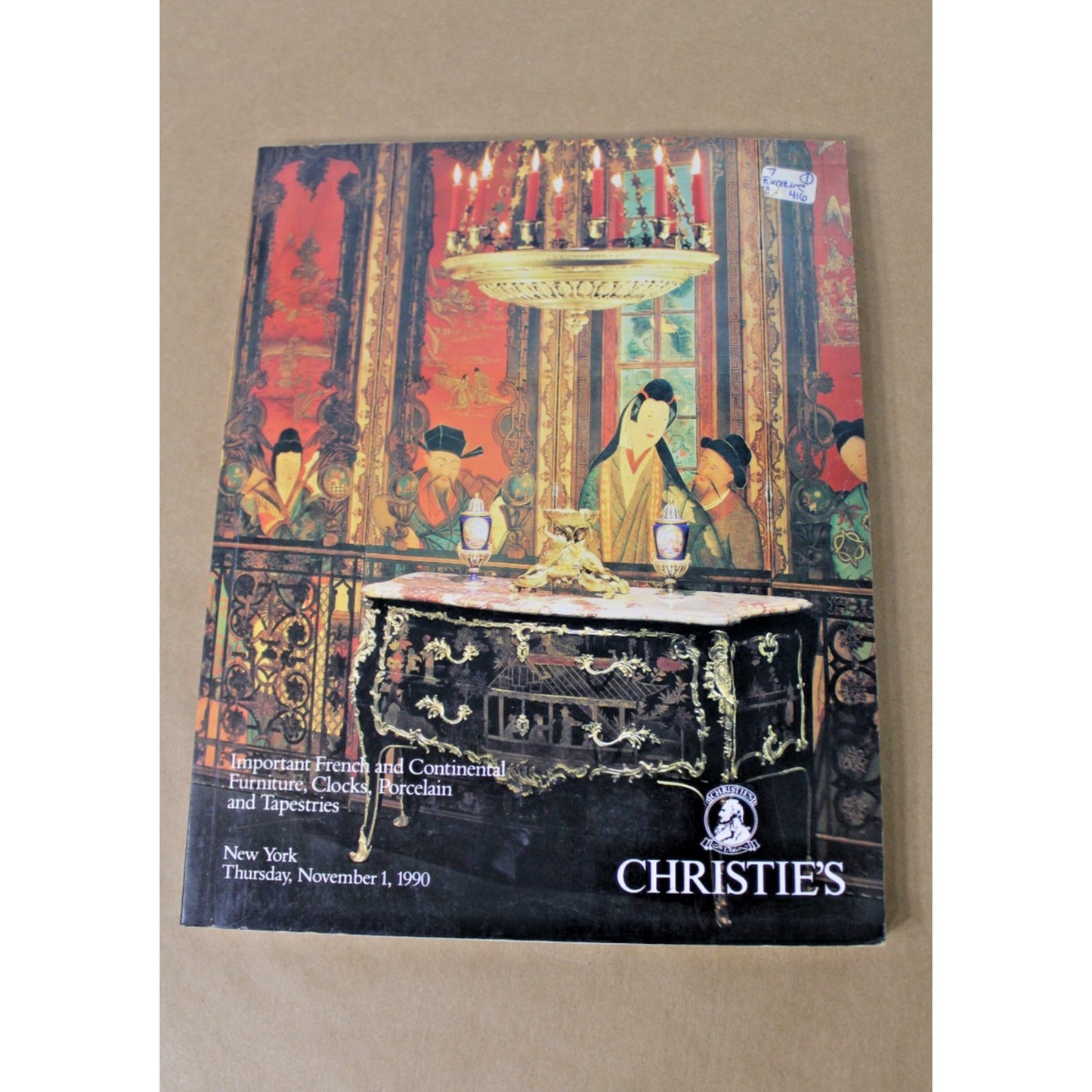Christie's Important French Continental Furniture, Clocks, Porcelain, Nov. 1990
